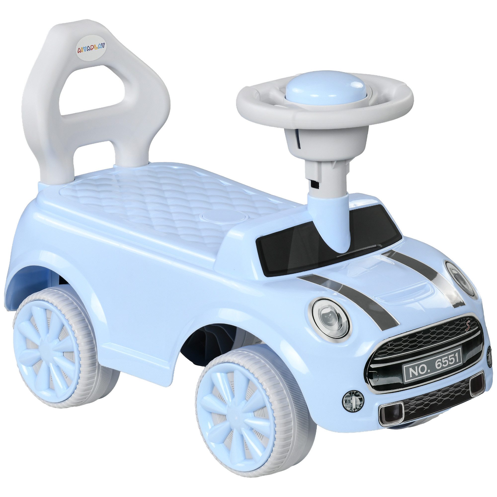 AIYAPLAY Rutscher Rutschauto Rutschfahrzeug Kinderfahrzeug für 18-36 Monate Kinder, (Kinderrutschauto, 1-tlg., Rutscherfahrzeug), Rutscher für Kinder, hellblau