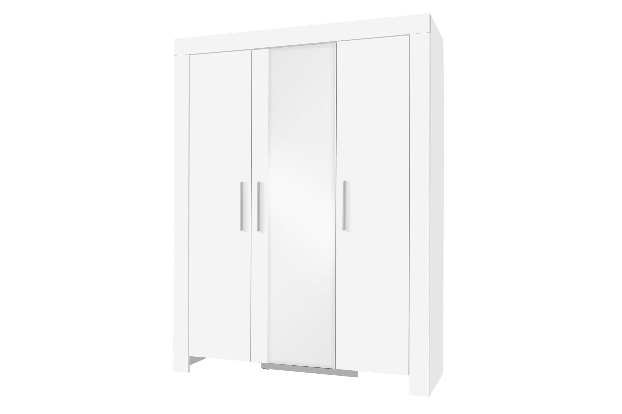 Deine Möbel 24 Kleiderschrank CASPAR 3-türig 150cm breit mi Spiegel (1-St) 3 Türen, davon 1 mit Spiegel Breite 150 cm