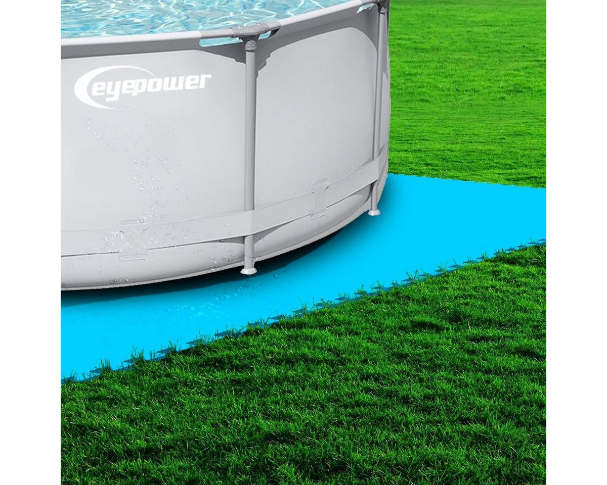 Thumbnail - eyepower Pool-Bodenschutzfliese 7 Sets Poolmatte 50x50cm Blau