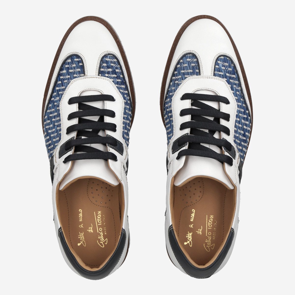 Galizio Torresi Galizio Torresi 310530 V70144, Schnürschuhe, Weiß / Blau, Herren Schnürschuh
