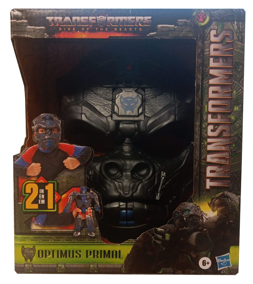 Actionfigur Hasbro F6550 Transformers Rise of the Beasts 2in1 Optimus Primal Maske