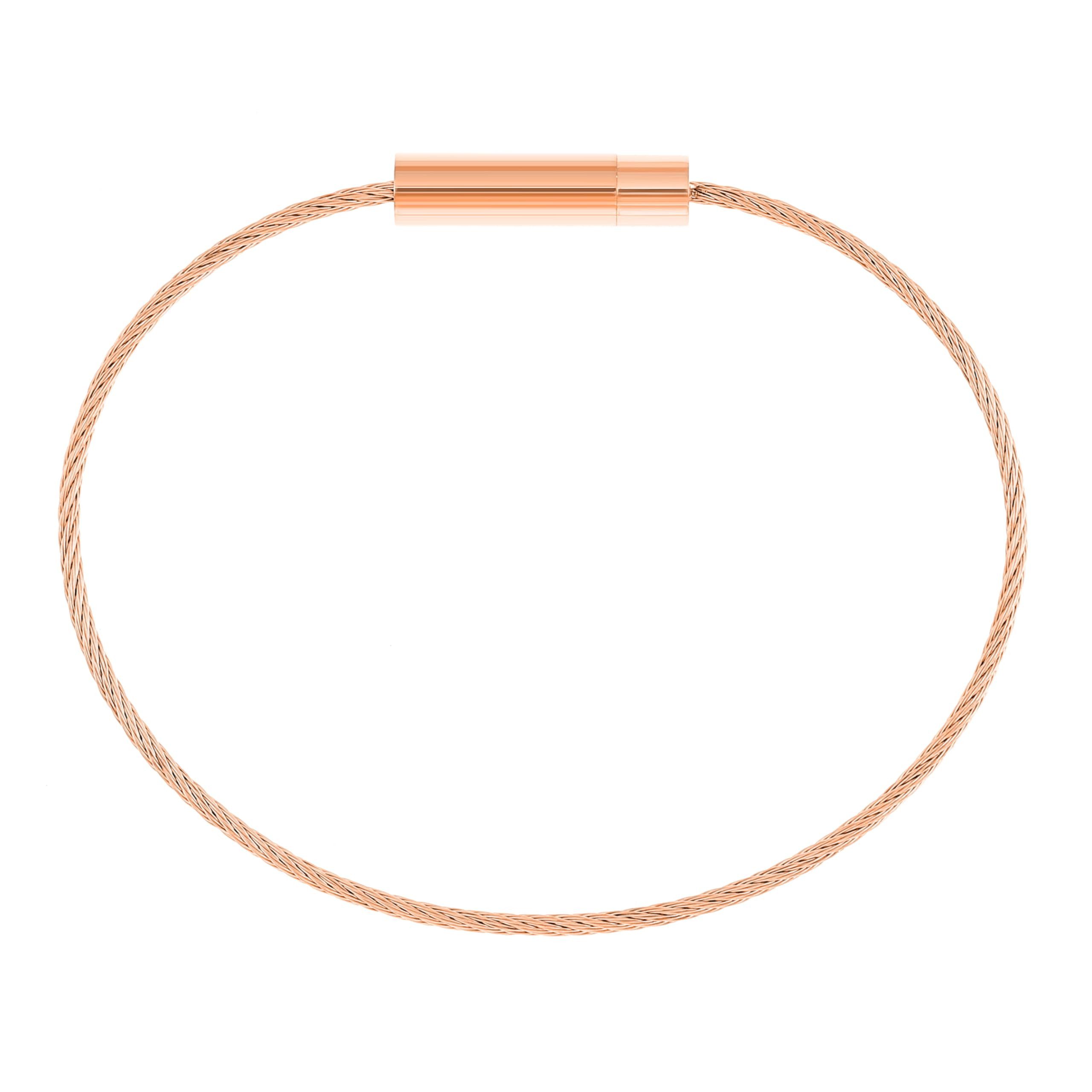 Made by Nami Armband Drahtseil Armband für Herren mit Drehverschluss, Schmuck für Männer - Wasserfest