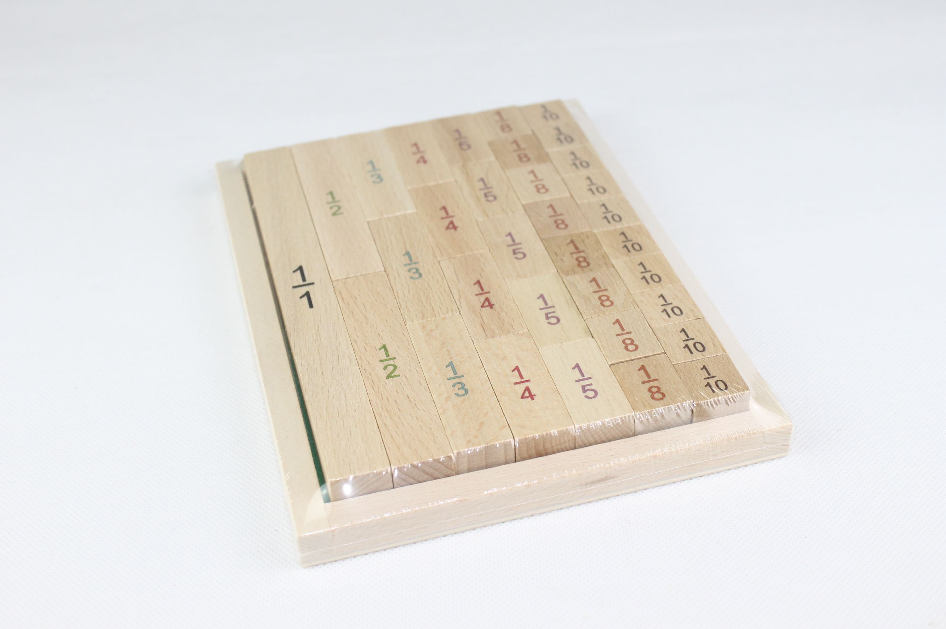 Erzgebirgische Holzspielwaren Ebert GmbH Lernspielzeug Lernspielzeug Bruch -und Prozentrechner Länge im Tableau aus Holz BxH, Übungen für Rechnen in der Mathematik, mit Holzkasten