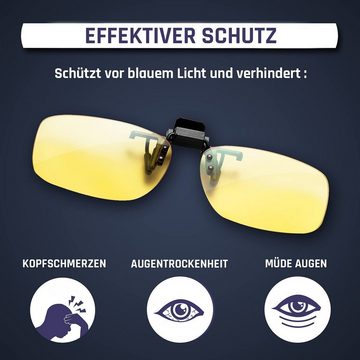 KLIM Brille OTG, Blaulichtfilter Brille für PC Arbeiten