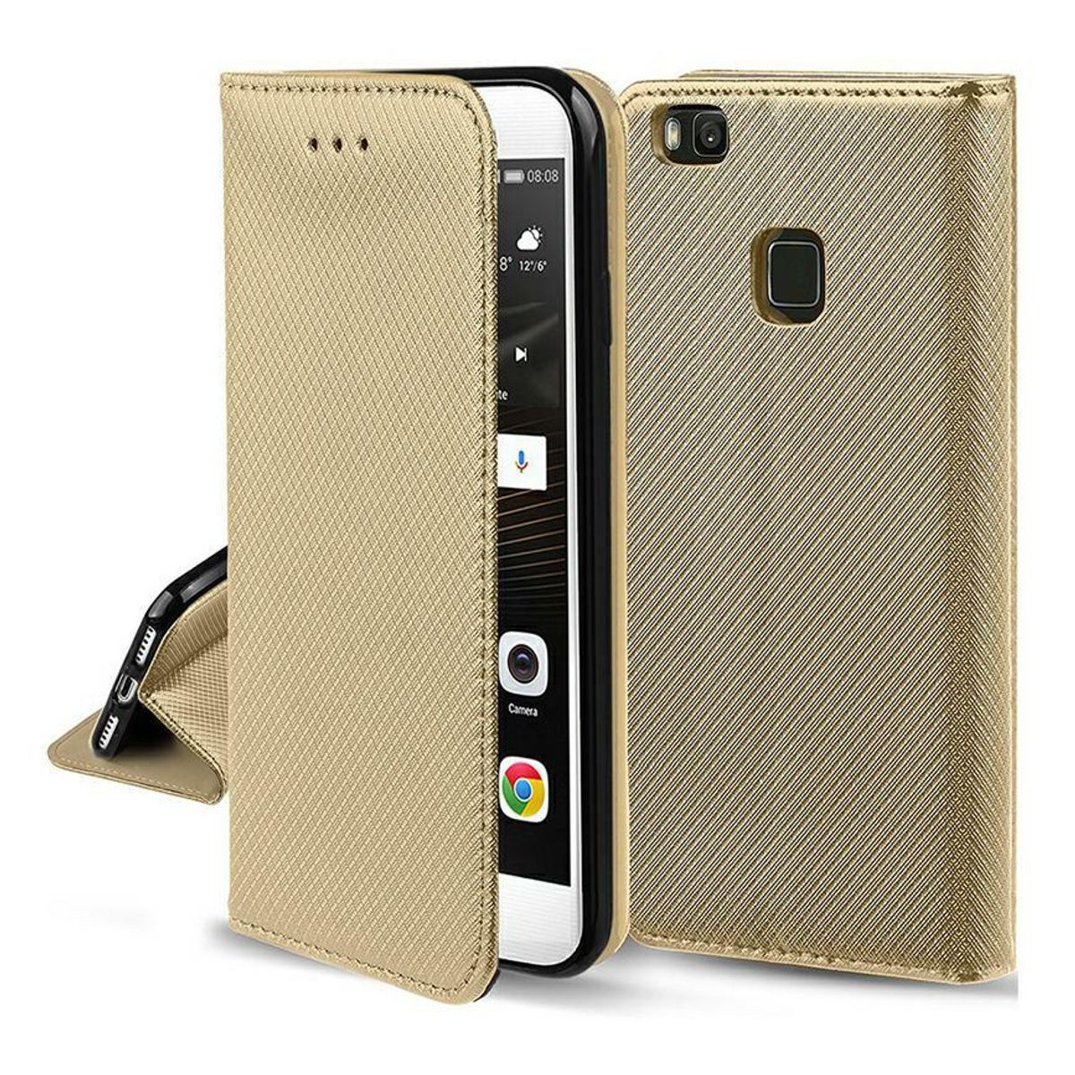 König Design Handyhülle Samsung Galaxy Note 20, Samsung Galaxy Note 20 Handyhülle Bookcover Gold