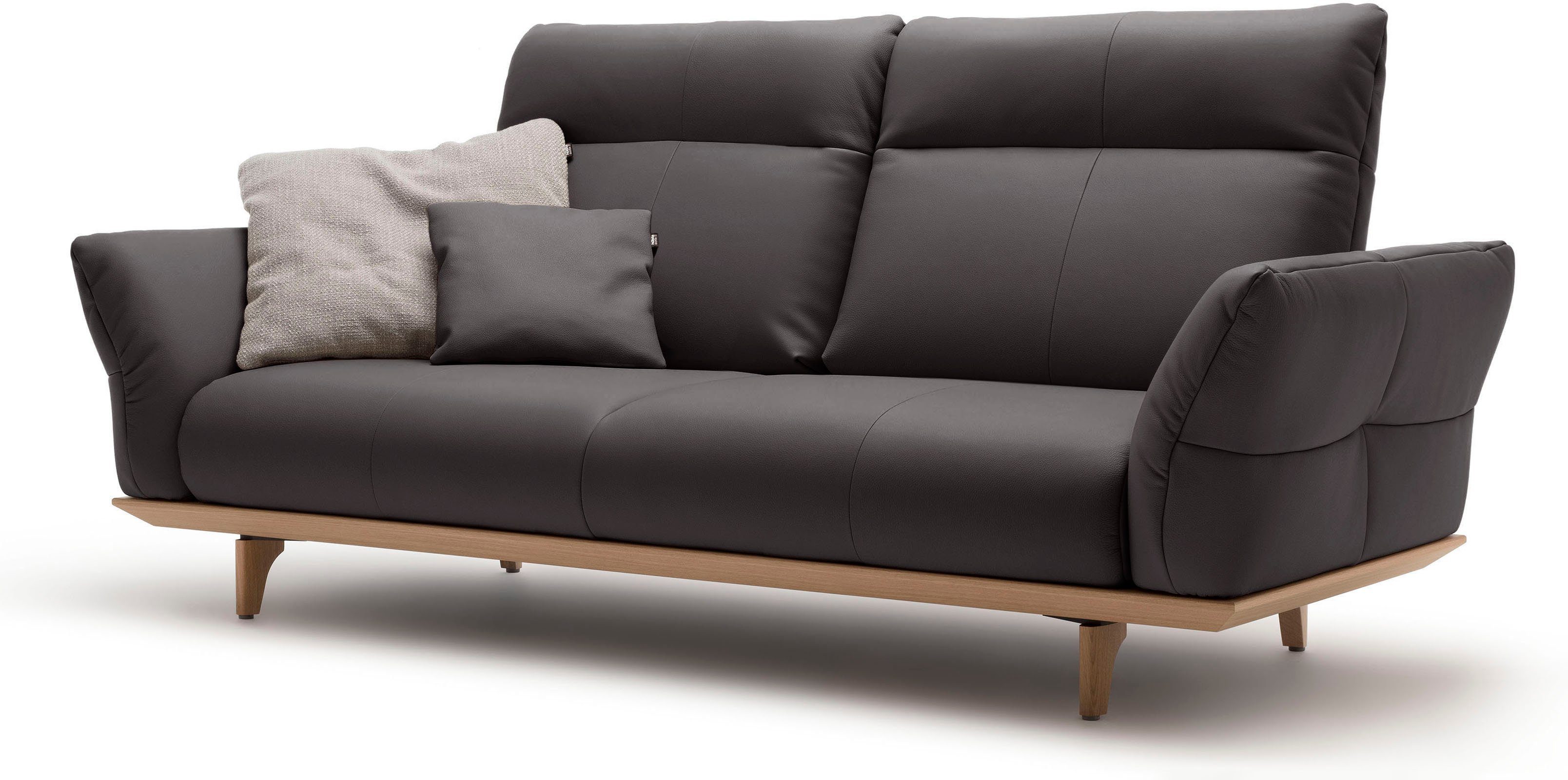 Eiche Sockel sofa cm Breite in 3-Sitzer Eiche, natur, 208 hülsta hs.460, Füße