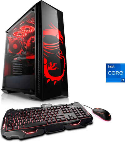 CSL HydroX V7110 MSI Dragon Advanced Edition Gaming-PC (Intel® 11700F, GeForce RTX 3060, 16 GB RAM, 1000 GB HDD, 500 GB SSD, Wasserkühlung)