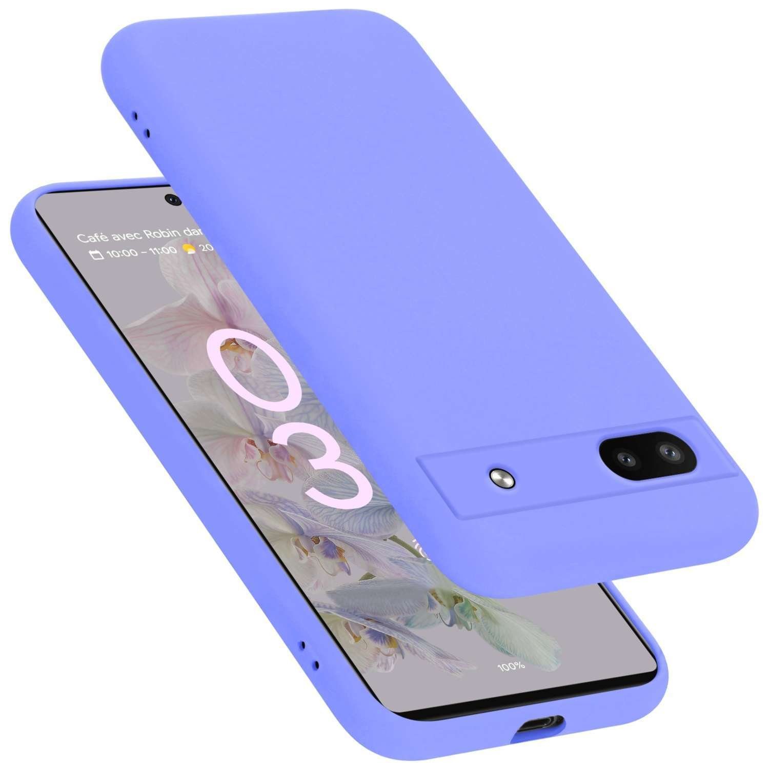 Cadorabo Handyhülle für Google PIXEL 6A Hülle Google PIXEL 6A, Flexible Hülle TPU Silikon Schutzhülle Back Cover Case