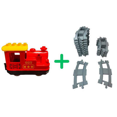 LEGO® Spielbausteine LEGO® DUPLO® Eisenbahn Lokomotive + 16 Schienen - 10874 NEU! Menge 17x, (Creativ-Set, 17 St), Made in Europe