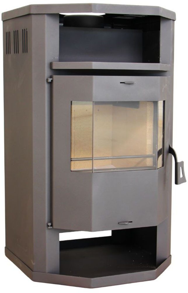 Kaminofen Prismo Stahl, 6,4 kW, Zeitbrand