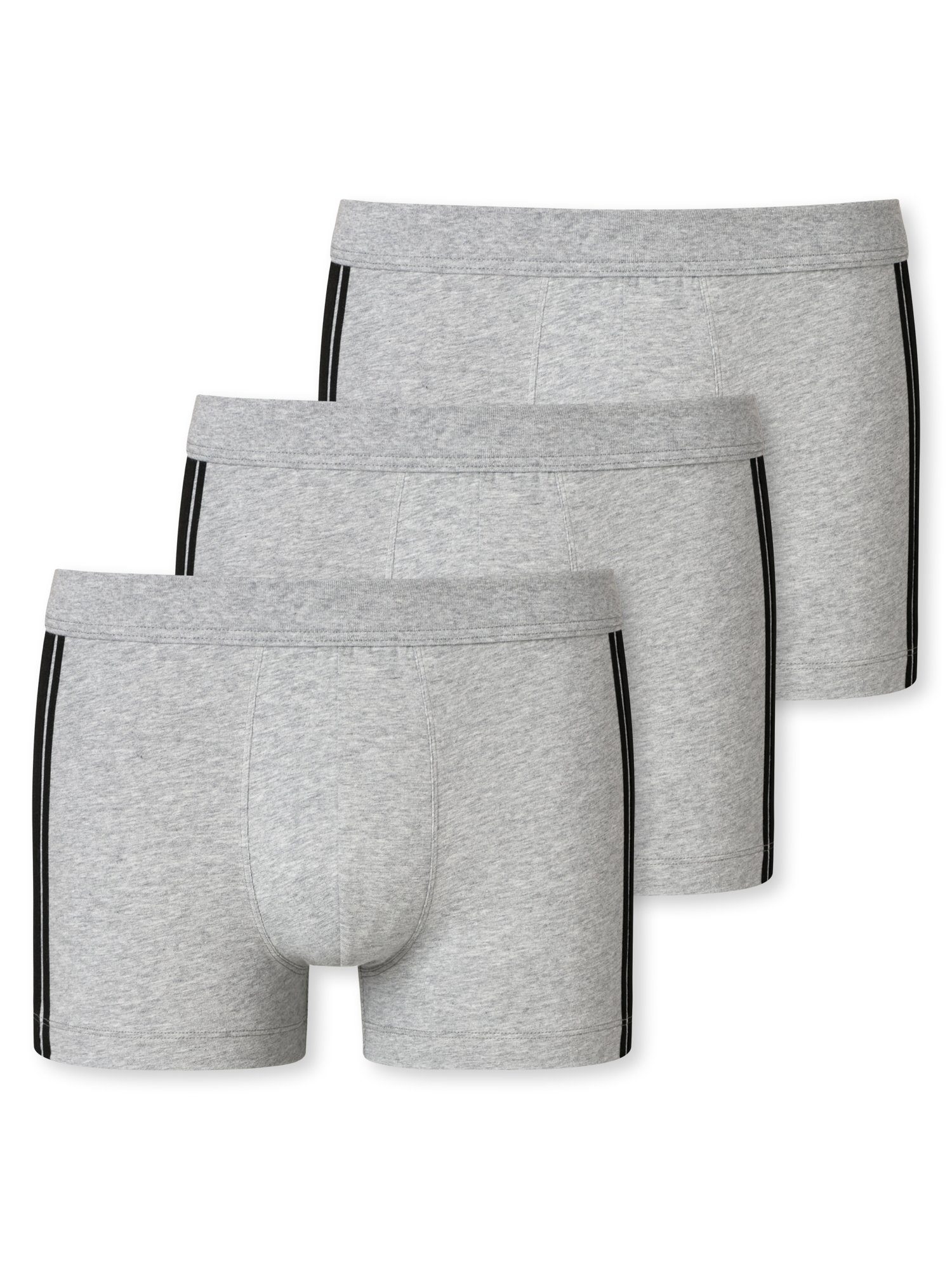 Schiesser Boxer 3PACK Shorts (3-St) grau-mel.