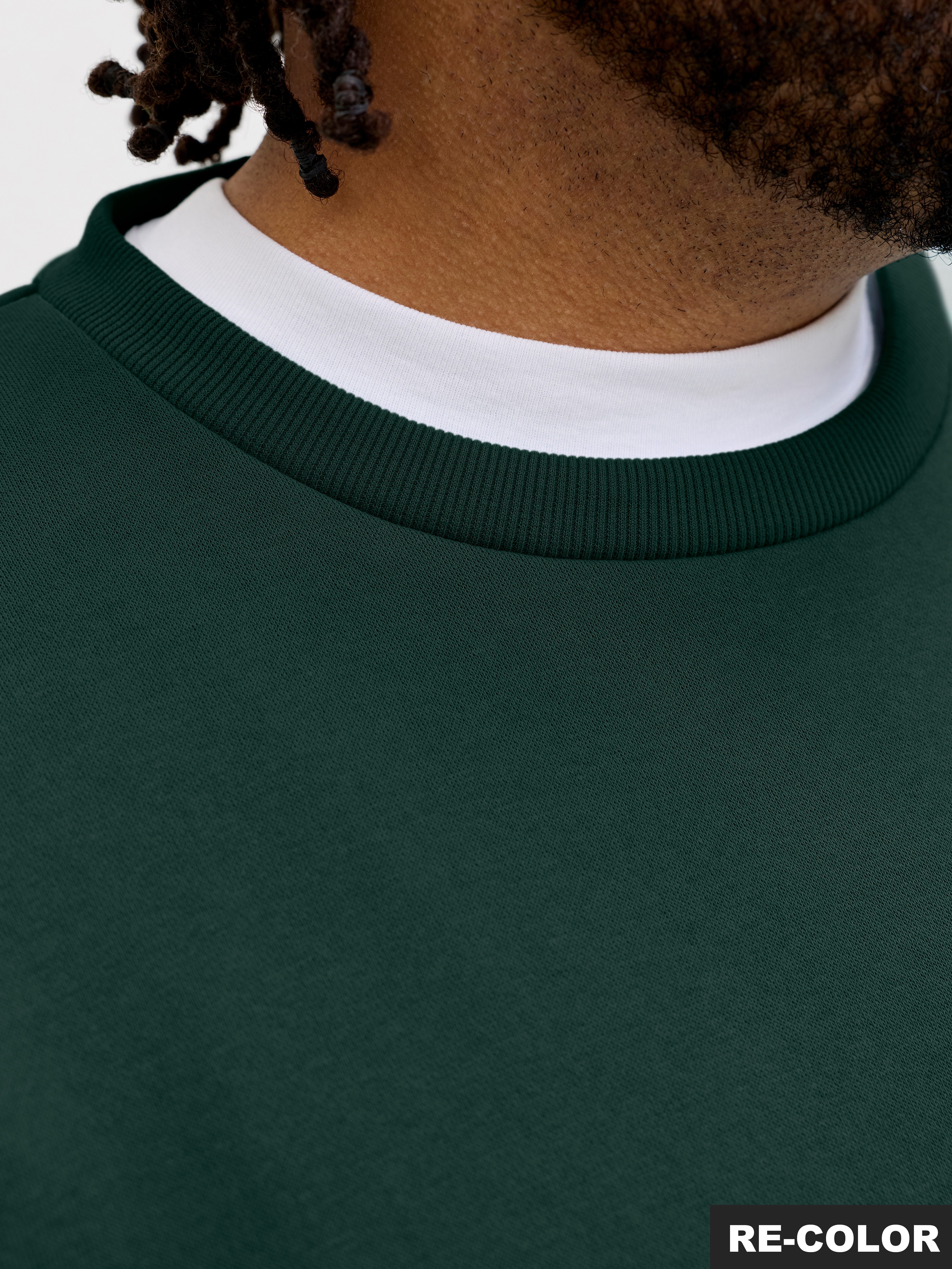 Jack & Jones PlusSize Sweatshirt JJEBRADLEY SWEAT CREW NOOS PLS mit Rippbündchen – Bild 4 von 5