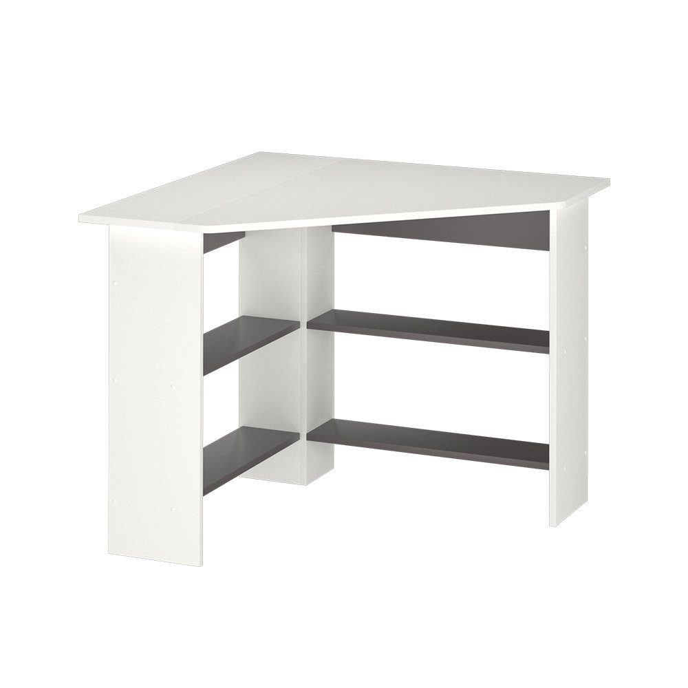 Vicco Eckschreibtisch Arion, Weiß/Anthrazit, 90 x 90 cm günstig online kaufen