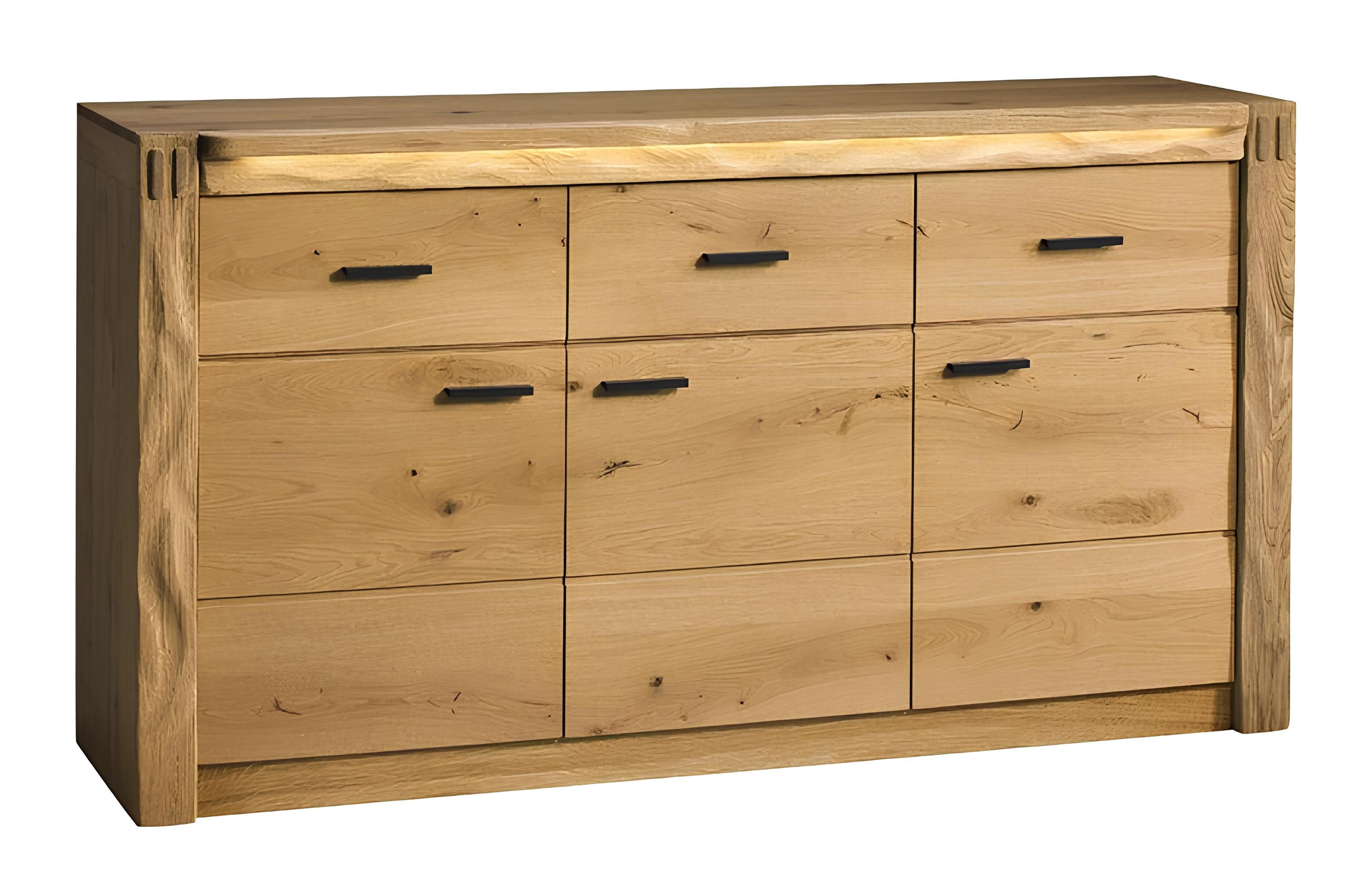Kombikommode Elegantes Sideboard mit Schubladen und Fächern in Holzoptik
