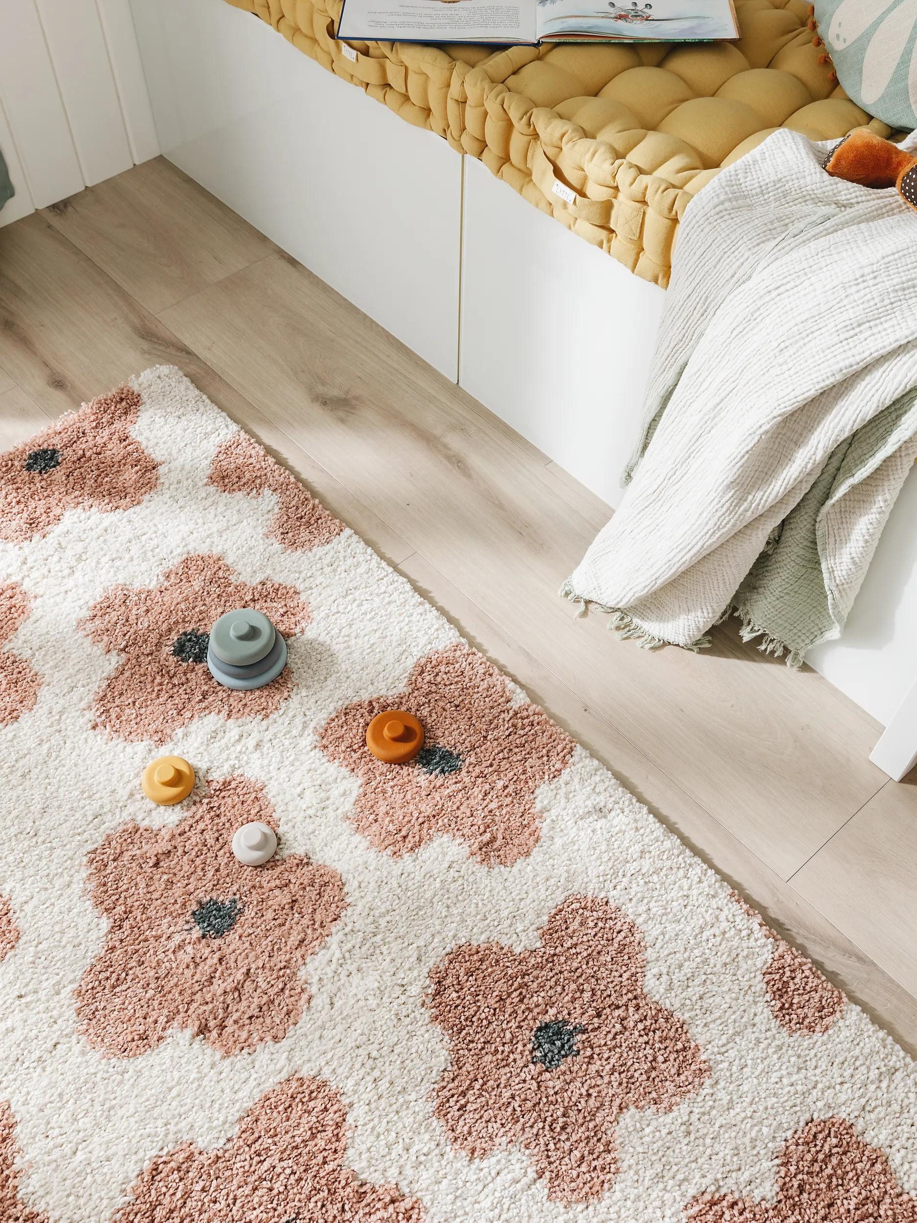 benuta Kinderteppich Gobi, rechteckig, Höhe: 21 mm, Teppich Wohnzimmer, Schlafzimmer, Esszimmer, Flur, Kunstfaser, Cozy