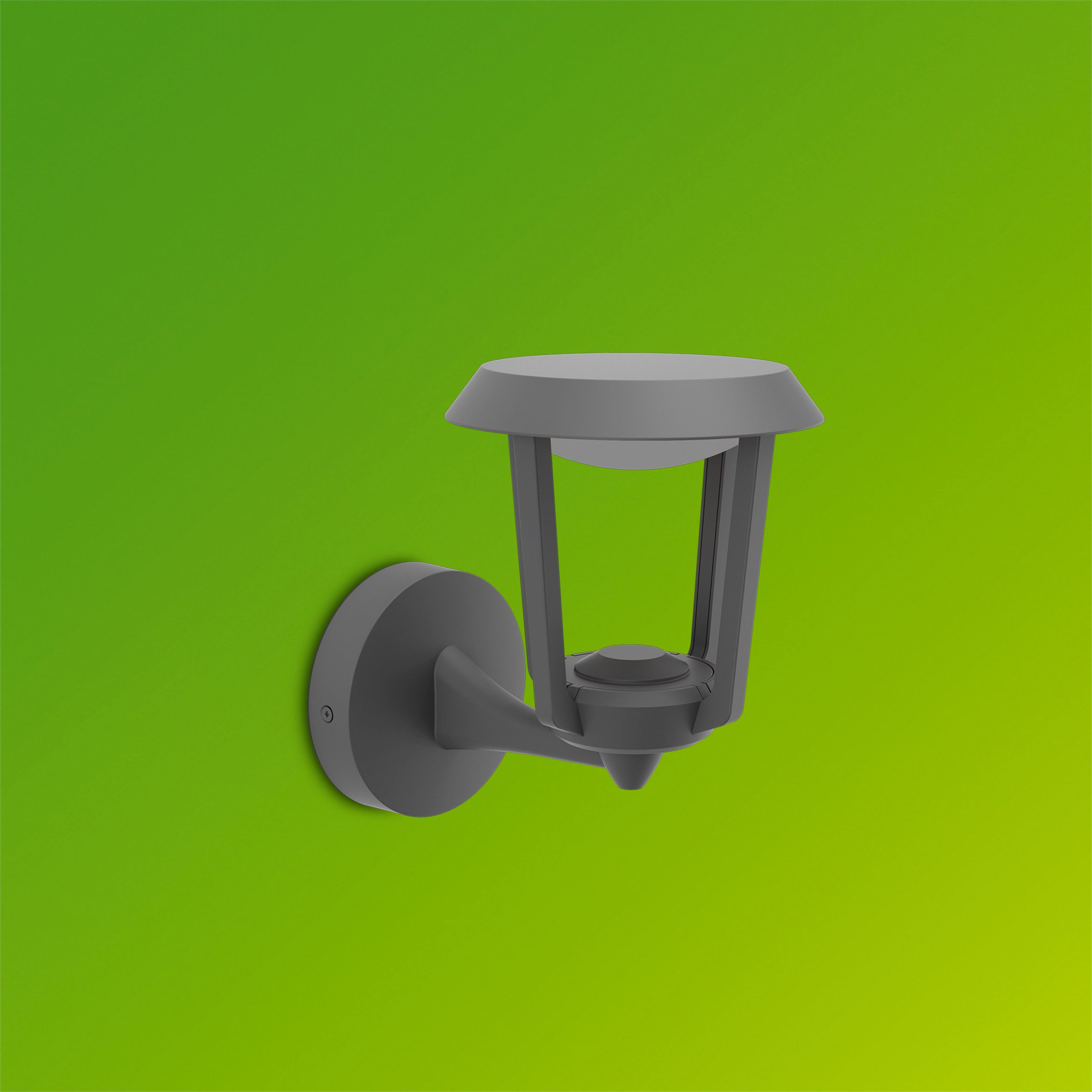 Philips LED Außen-Wandleuchte Outdoor Ultra-Efficient Nuvy, LED fest integriert, Warmweiß, 2700 Kelvin, 800 Lumen, IP44, anthrazit