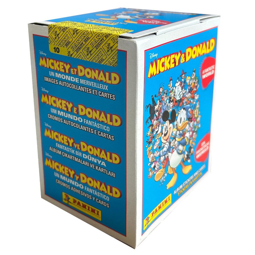 Panini Sammelkarte Micky & Donald Eine Fantastische Welt Sticker 3 Displays (108 Tüten)