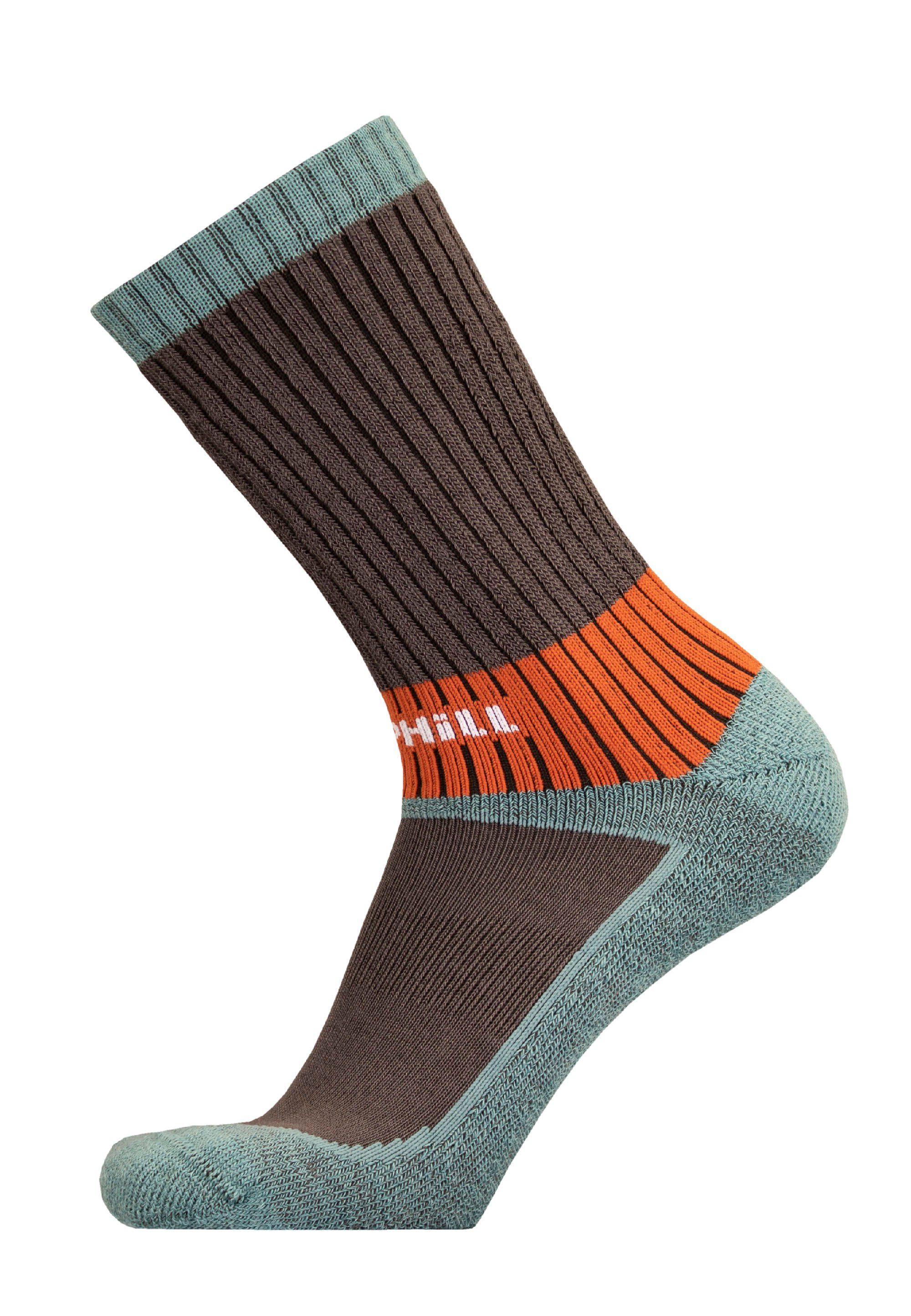 UphillSport Socken VAARU (1-Paar) mit blau 4-Lagen-Struktur