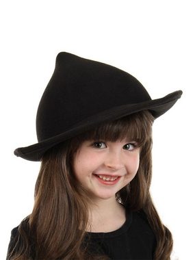 Elope Kostüm Kurzer Hexenhut schwarz, Kurzer, spitzer, schwarzer Hut für Hexen