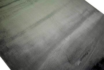 Hochflor-Teppich Teppich Rabbit Kunstfell Hochflorteppich Faux Fur uni anthrazit, Carpetia, rechteckig, Höhe: 30 mm