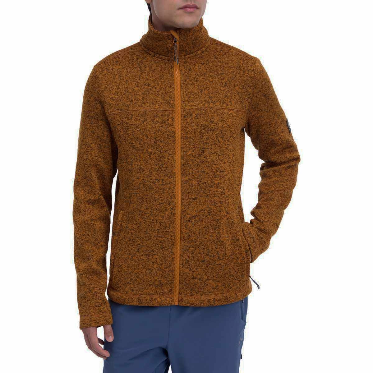 McKINLEY Fleecejacke He.-Unterjacke Rubin III M MELANGE/BROWN DARK – Bild 3 von 5