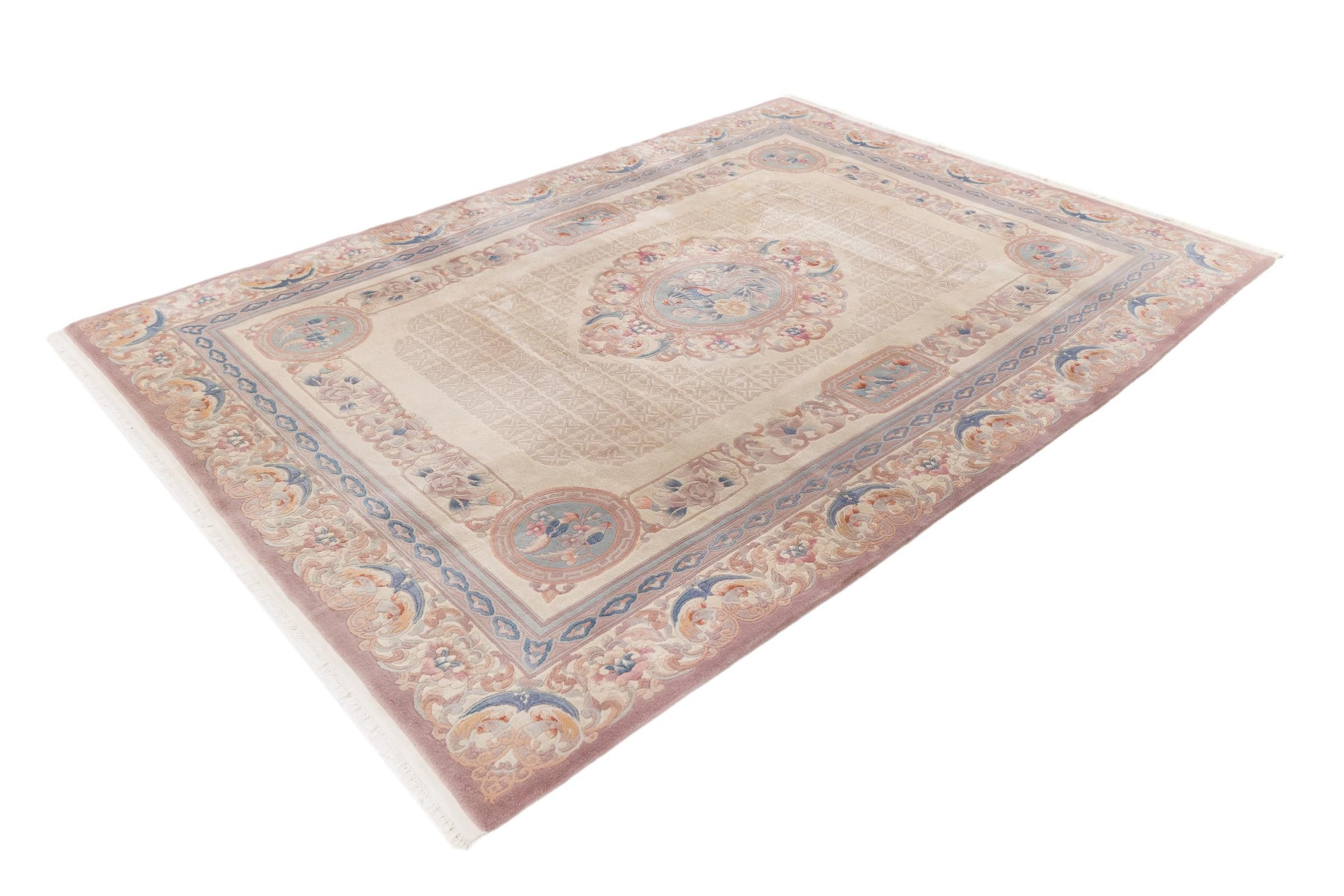 Nain Trading Orientteppich China 244x330 Handgeknüpfter Orientteppich, rechteckig, Höhe: 12 mm