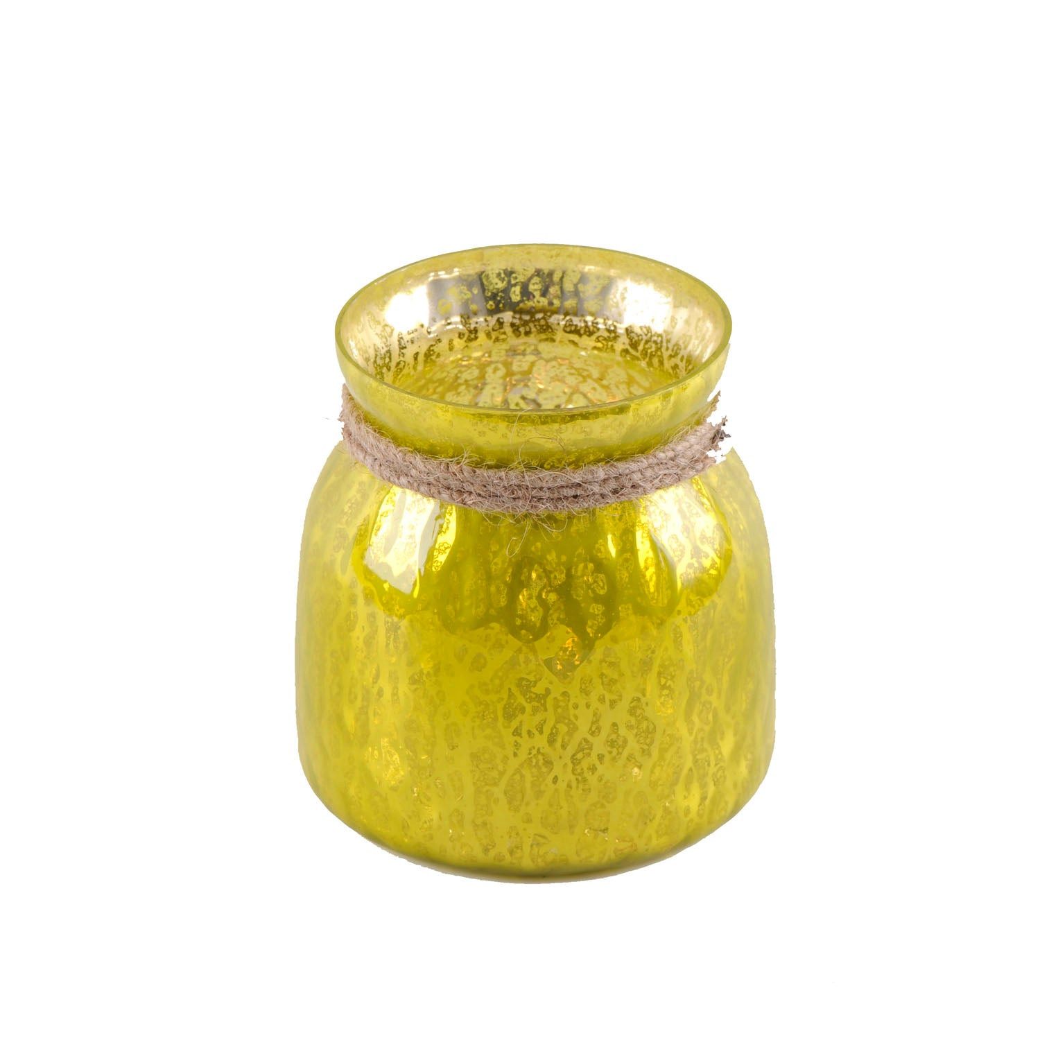 Dirk Davids Leuchten GmbH Windlicht Windlicht Glaswindlicht Gelb 6114371