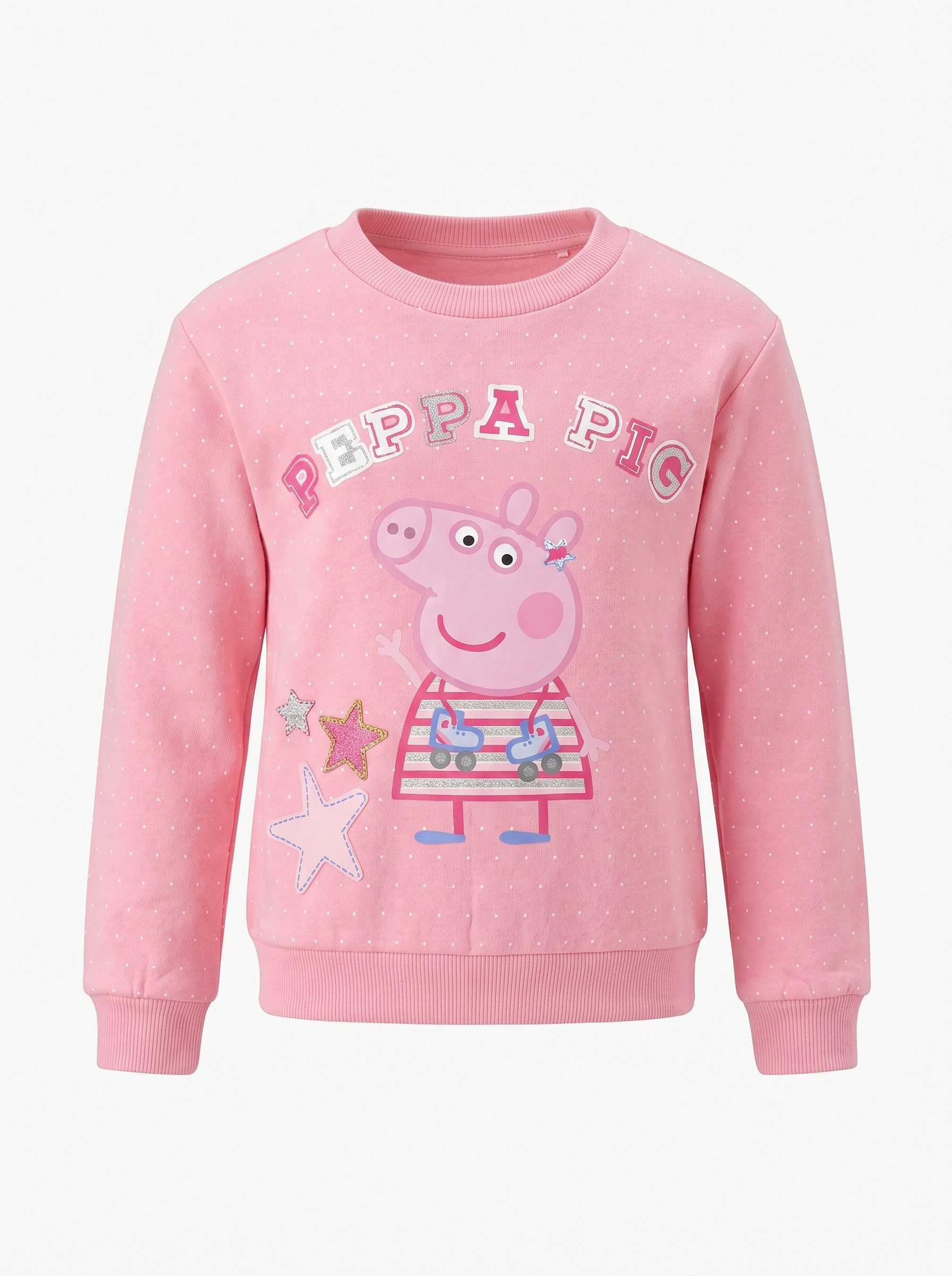 EplusM Sweater Peppa Wutz Baby Kinder Pullover Pulli 100% Baumwolle, Gr. 92 bis 116