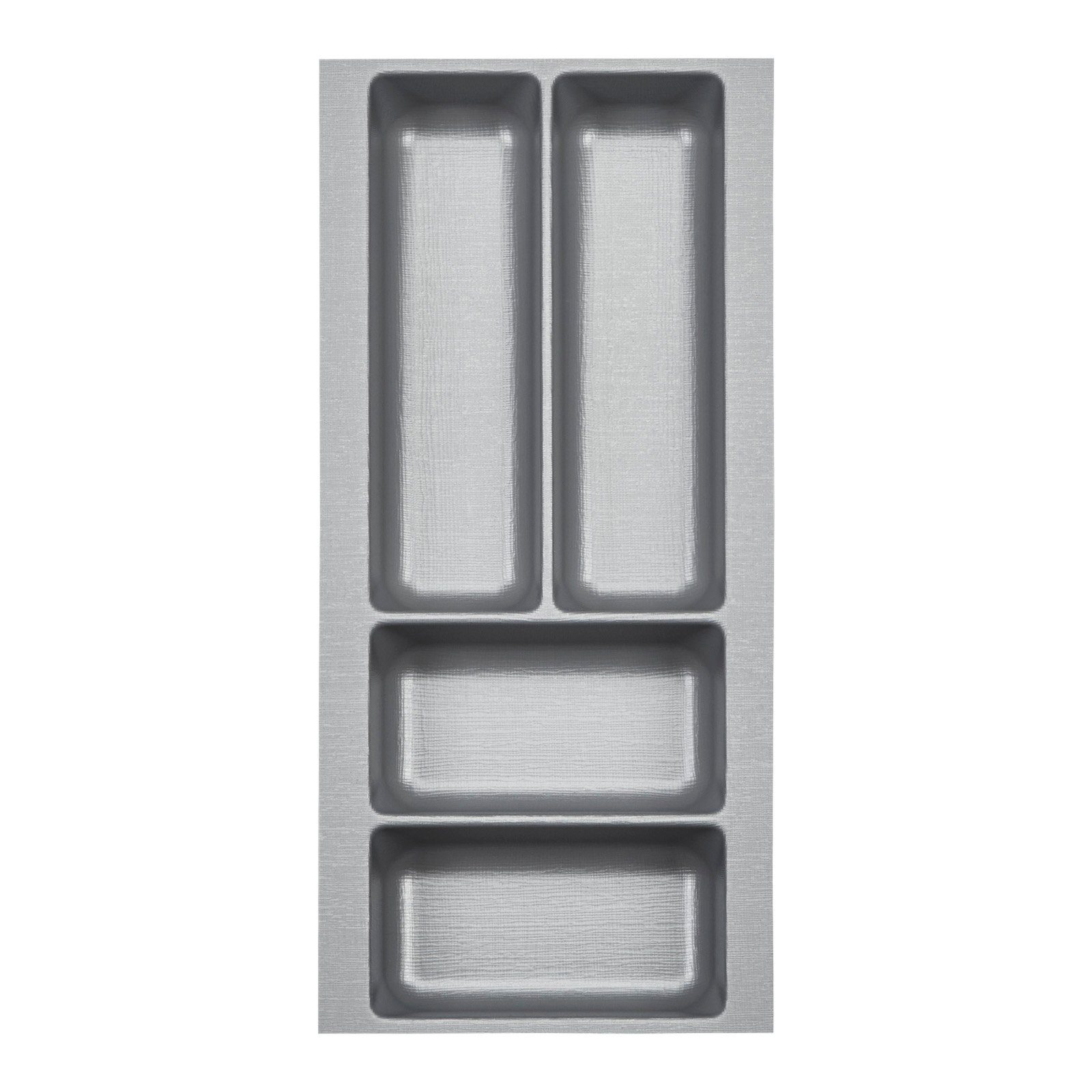 SO-TECH® Besteckeinsatz Orga-Box 2 silbergrau Canvas günstig online kaufen