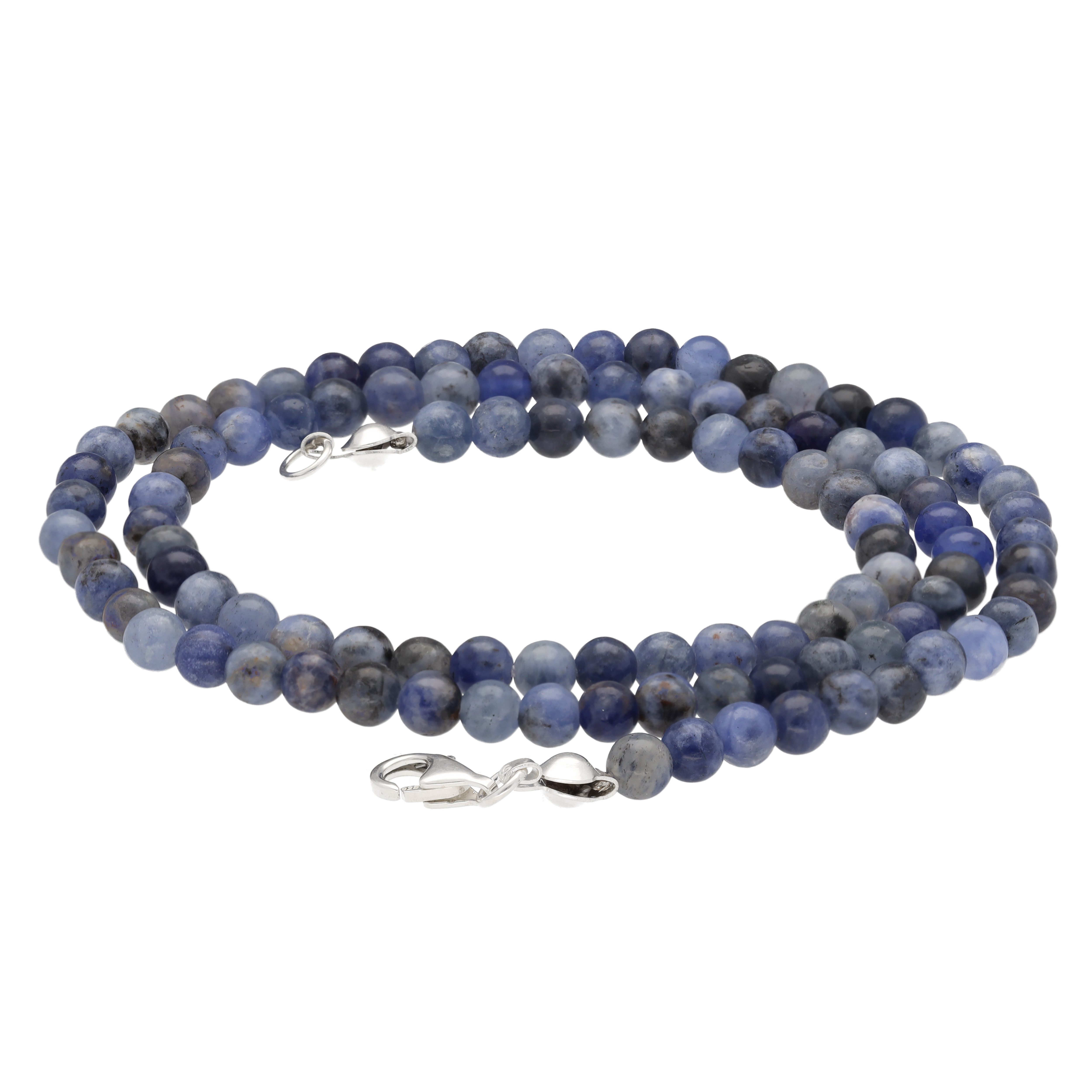 Lebensquelle Plus Kette ohne Anhänger Edelstein Kugelkette + 925 Silber Ver günstig online kaufen