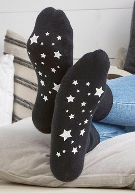 Lavana ABS-Socken (Packung, 3-Paar) mit Antirutschsohle im Sterndesign