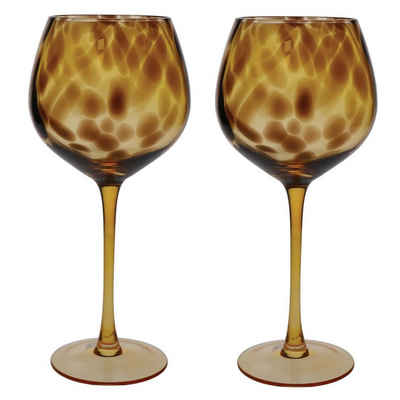 Creative Tops Weinglas, Glas, Braun H:23.5cm D:10cm Glas