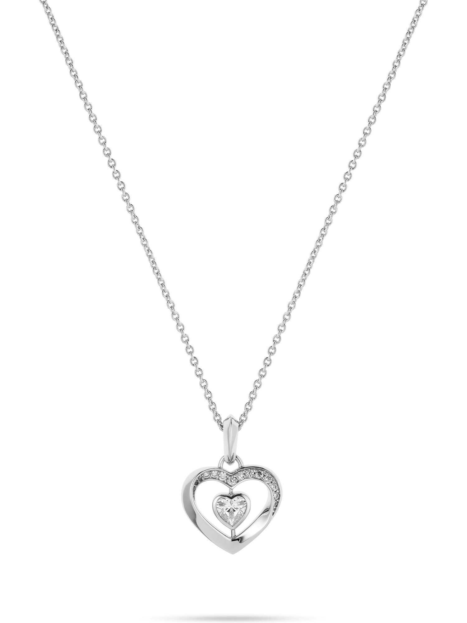 JETTE Silberkette JETTE Damen-Kette 925er Silber, recycelt, TWISTED HEART