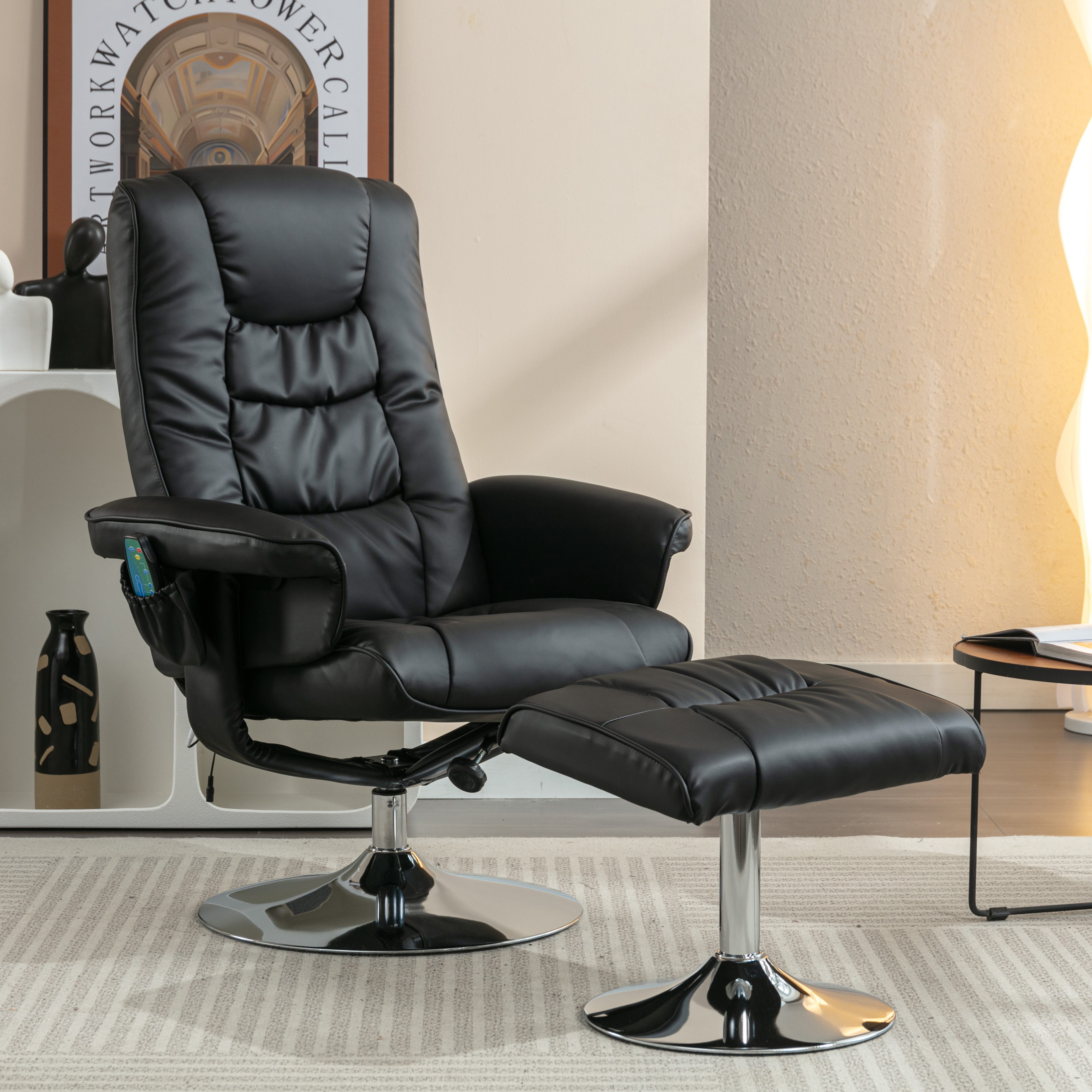 MODFU Massagesessel Massagesessel,Heizfunktion und Fußhocker (Massagesessel günstig online kaufen
