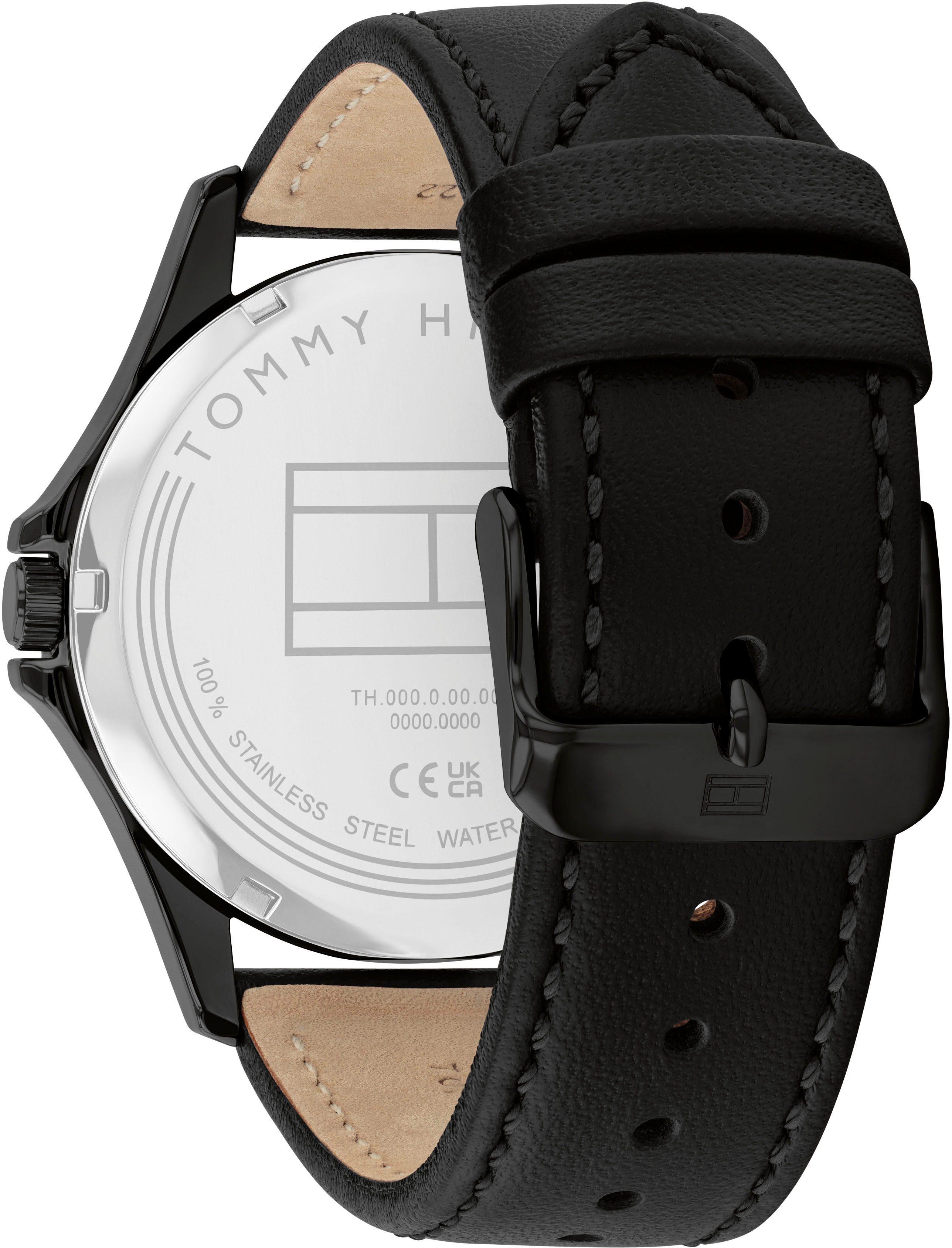 Tommy Hilfiger Quarzuhr BRUCE 1792190, Armbanduhr, Herrenuhr, Lederarmband, günstig online kaufen