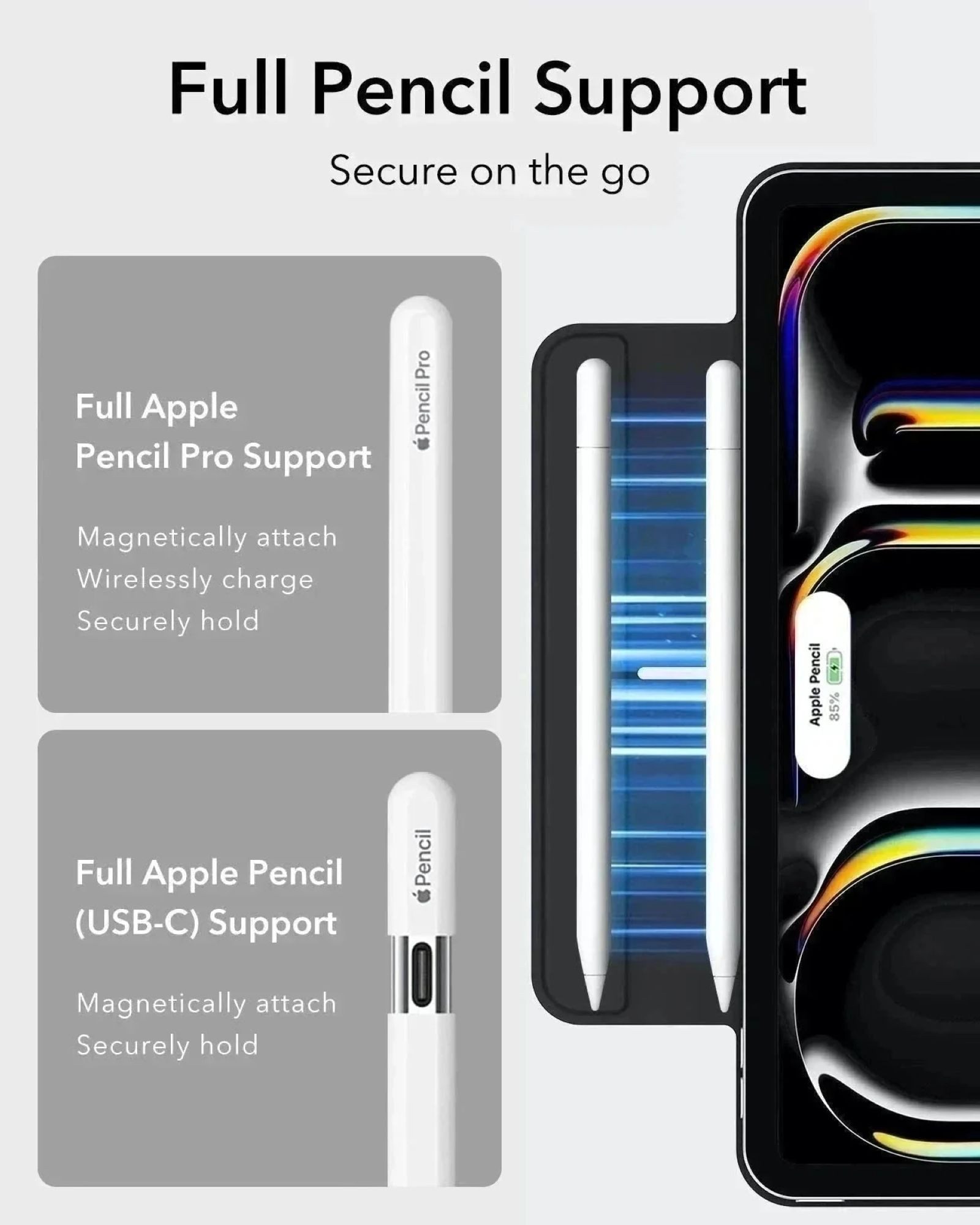 ESR Tablet-Hülle Rebound Magnetic Case für das Apple iPad Pro 11" (2025 & 2024) 11", Starke Magnete, langlebig, schlankes Design – Bild 5 von 5