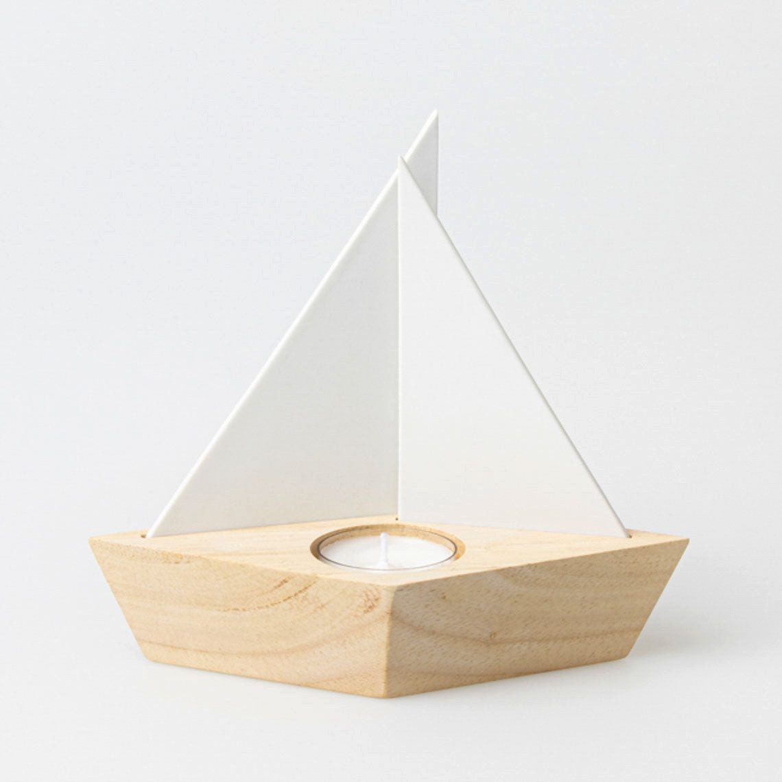 Räder Design Teelichthalter Maritimer Teelichthalter Boot aus Porzellan und Holz " Glück Ahoi " vo