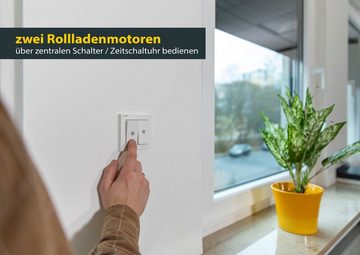 SCHELLENBERG Rollladen-Trennrelais, ermöglicht die zentrale Gruppensteuerung von 2 Rolläden