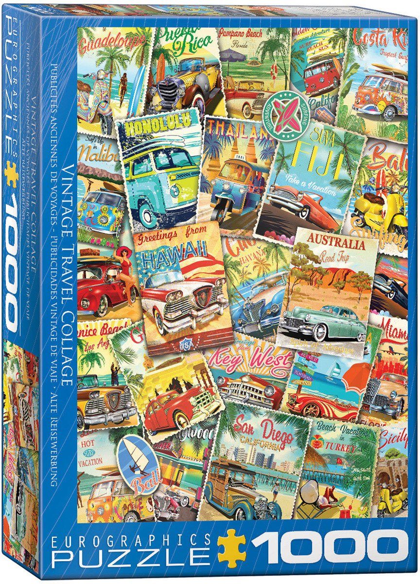 EUROGRAPHICS Puzzle EuroGraphics Puzzleteile 6000-5628 1000 Alte Reisewerbung Puzzle