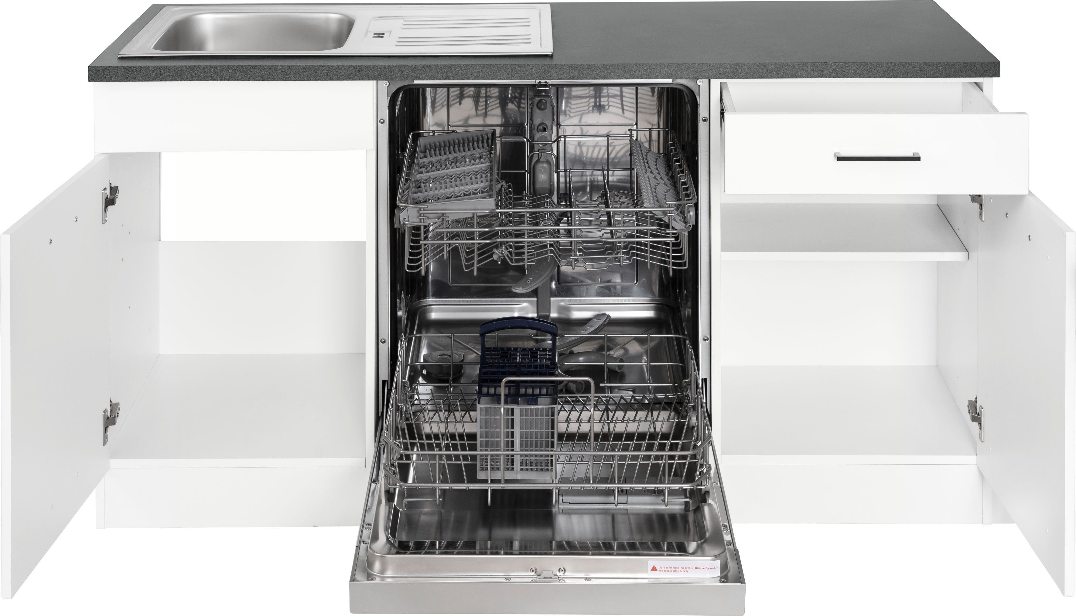 KOCHSTATION Winkelküche KS-Trier, mit E-Geräten, Stellbreite 220/220 cm
