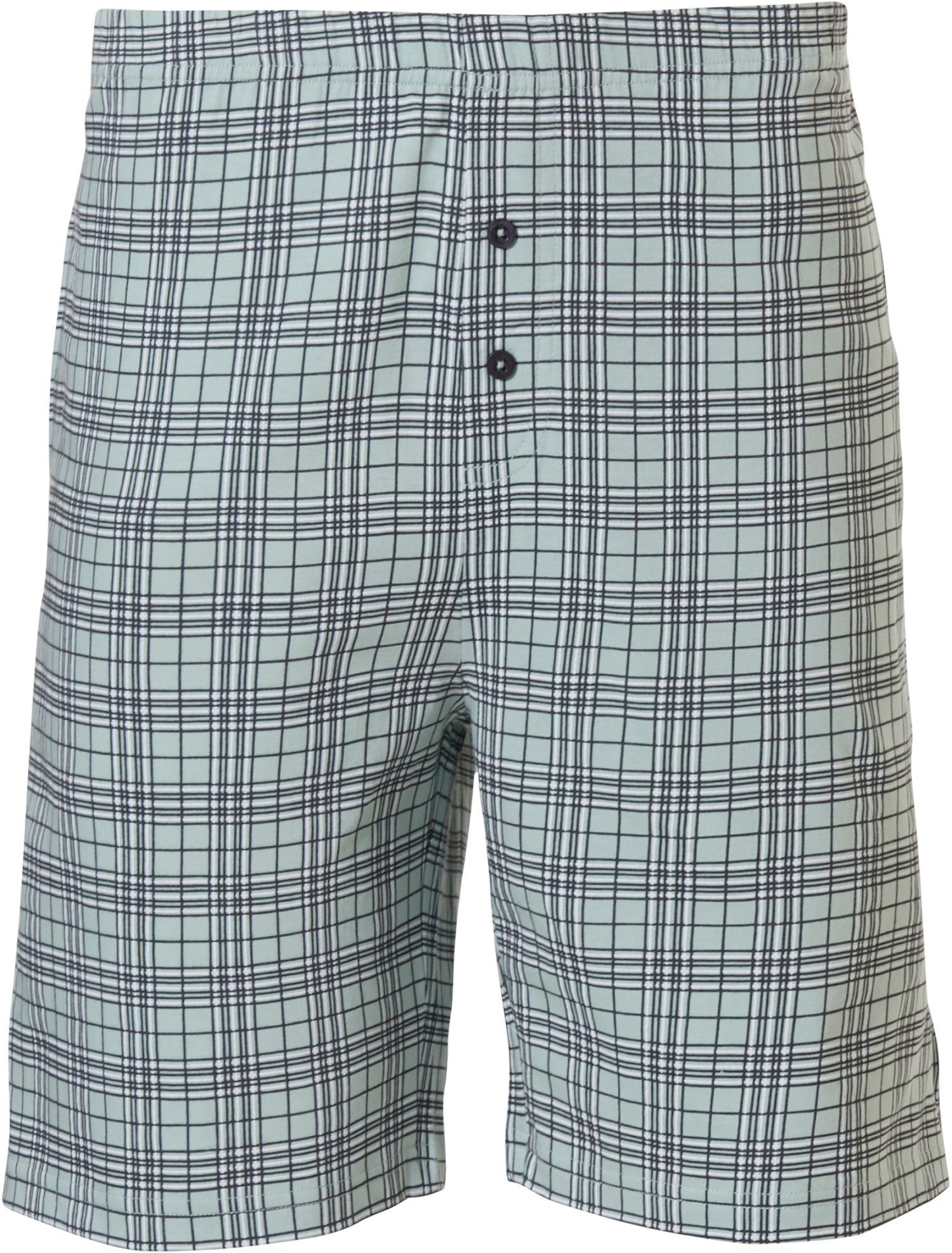 green kurz Pyjamashorts light Herren (1-tlg) Schlafanzughose Pastunette