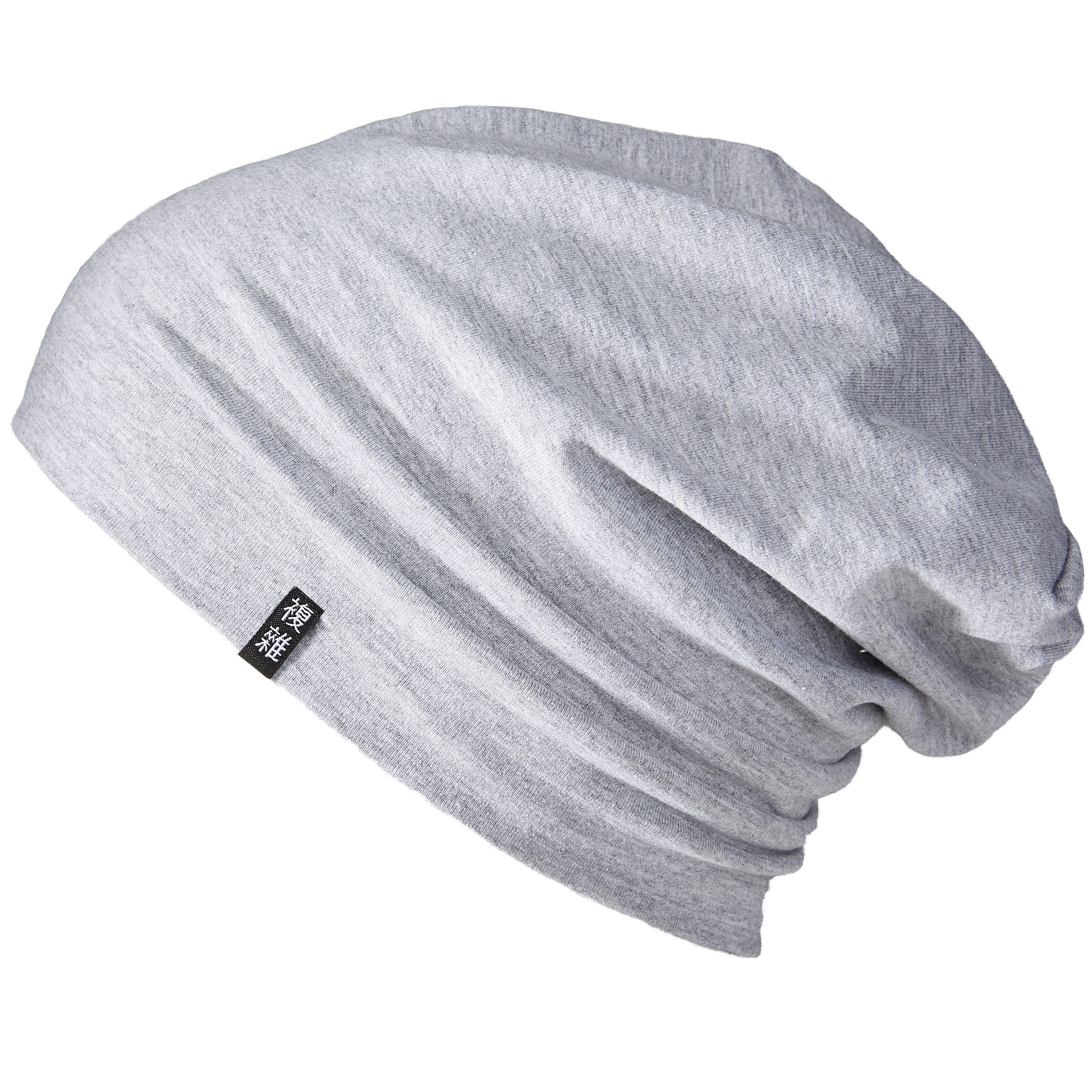 Enter the Complex Jerseymütze - Leichte Slouch Beanie - Unisex, Übergangsmütze, 95% gekämmte Baumwolle, 5% Elasthan