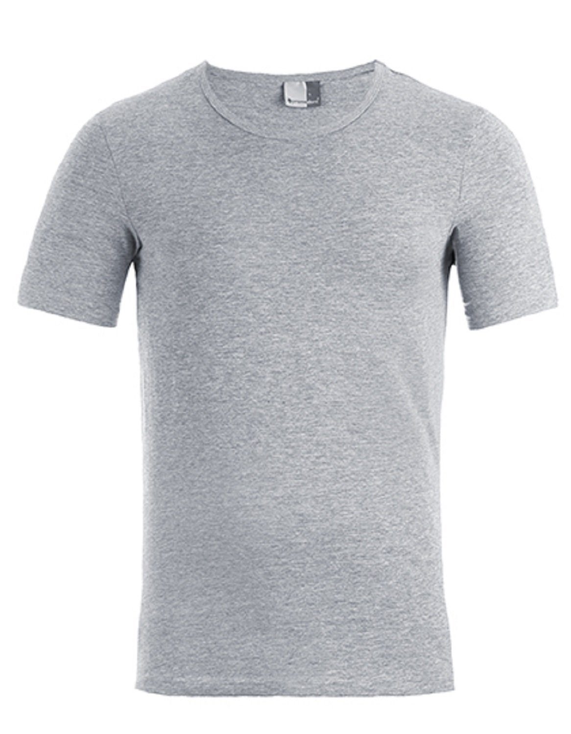 Promodoro T-Shirt hochwertiges Herren Slim Fit T-Shirt im 1er/2er/3er-Set - 180 g/m² mit körperbetontem Schnitt (1-tlg) S bis XXL Grau | T-Shirts