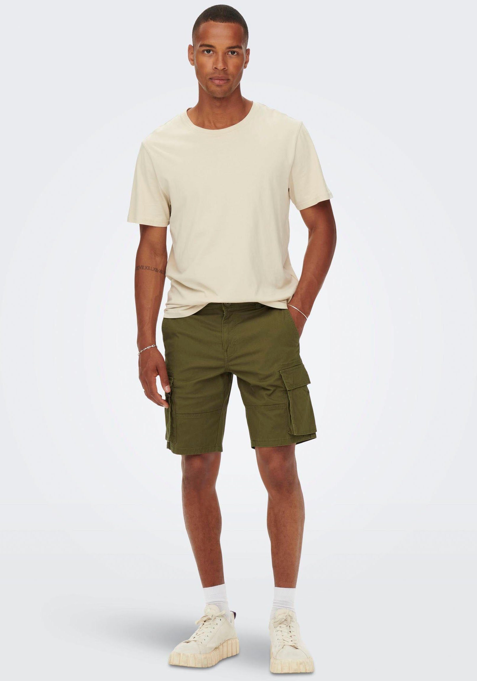 ONLY CAM Cargoshorts SONS STAGE khaki CARGO & SHORTS