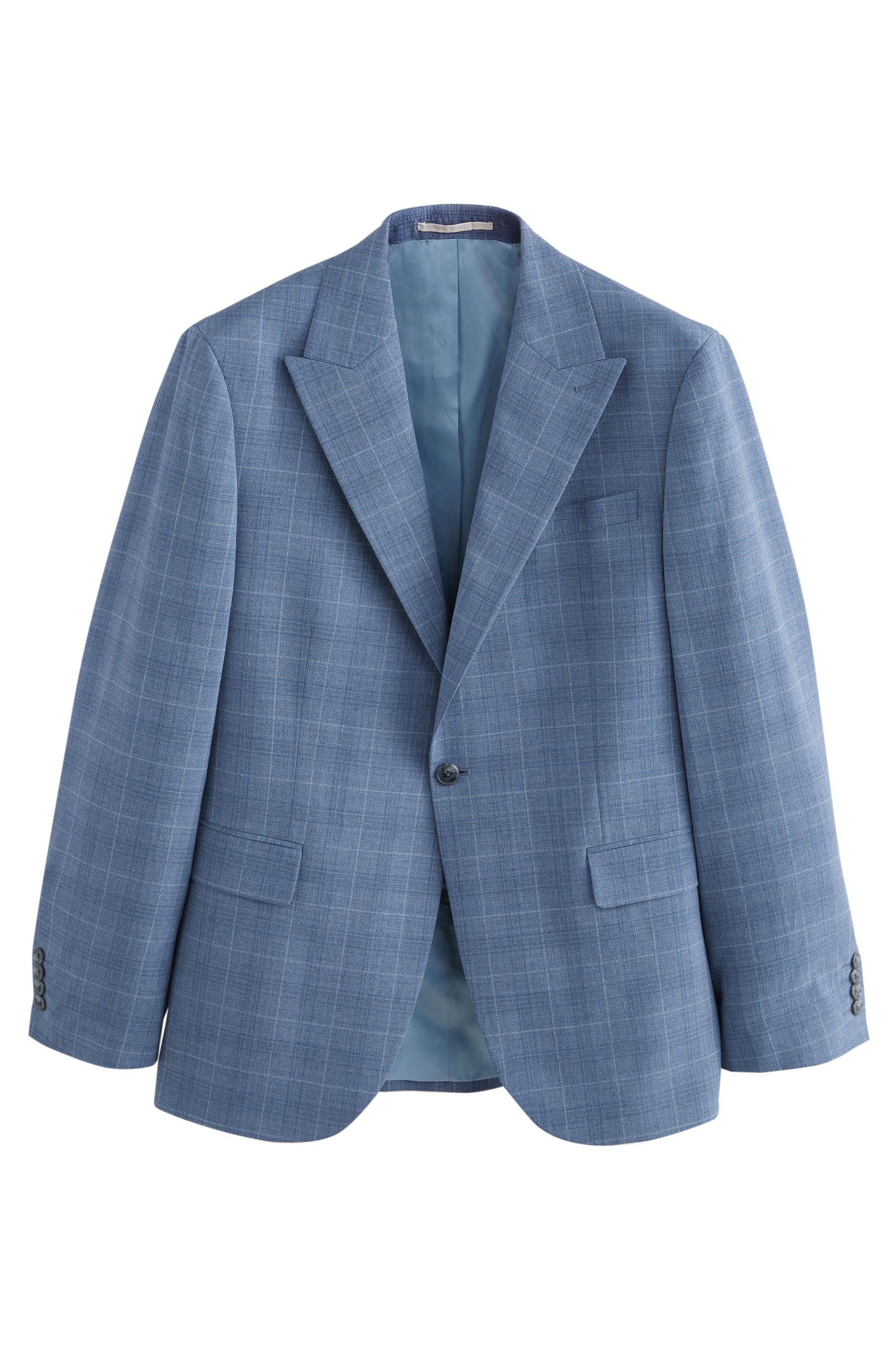 Next Sakko Kariertes Sakko im Tailored-Fit aus Wollgemisch (1-tlg)
