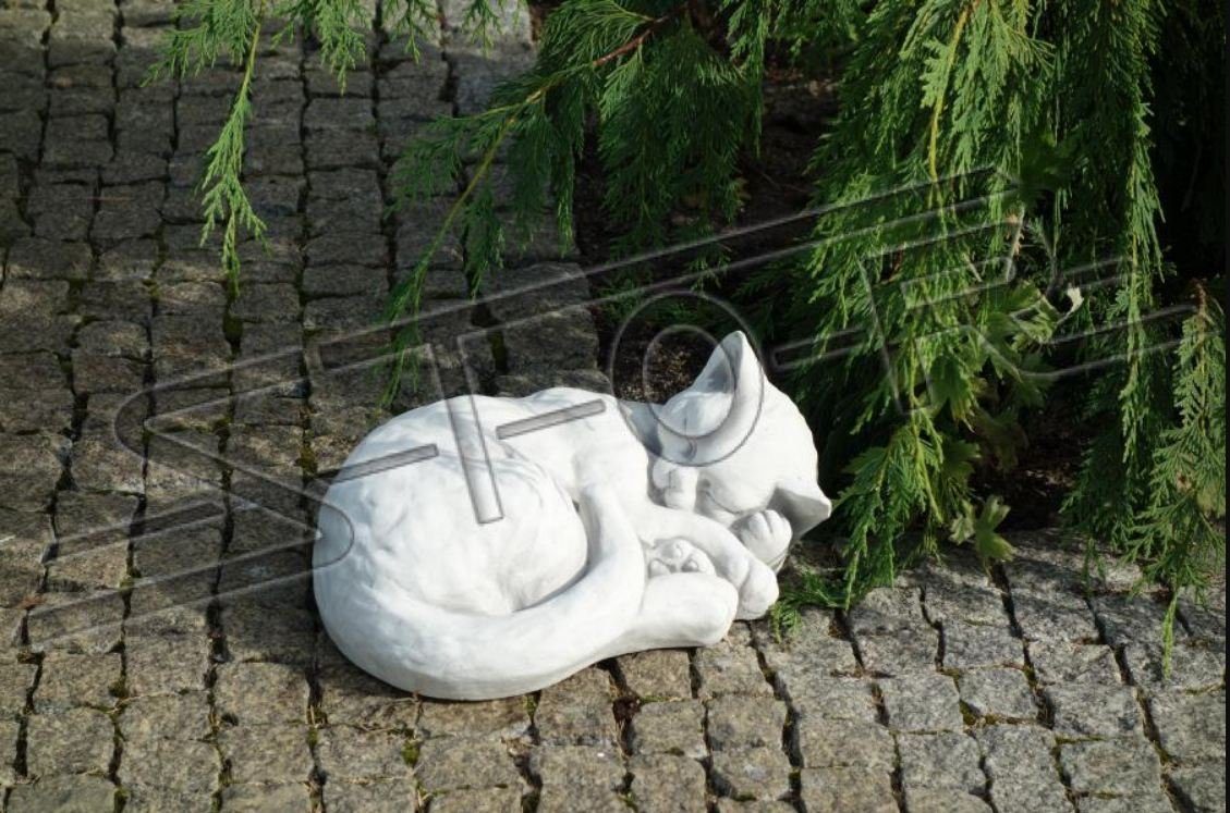 JVmoebel Skulptur Garten Dekoration Katze Terrasse Stein Figuren Figur Deko Statue