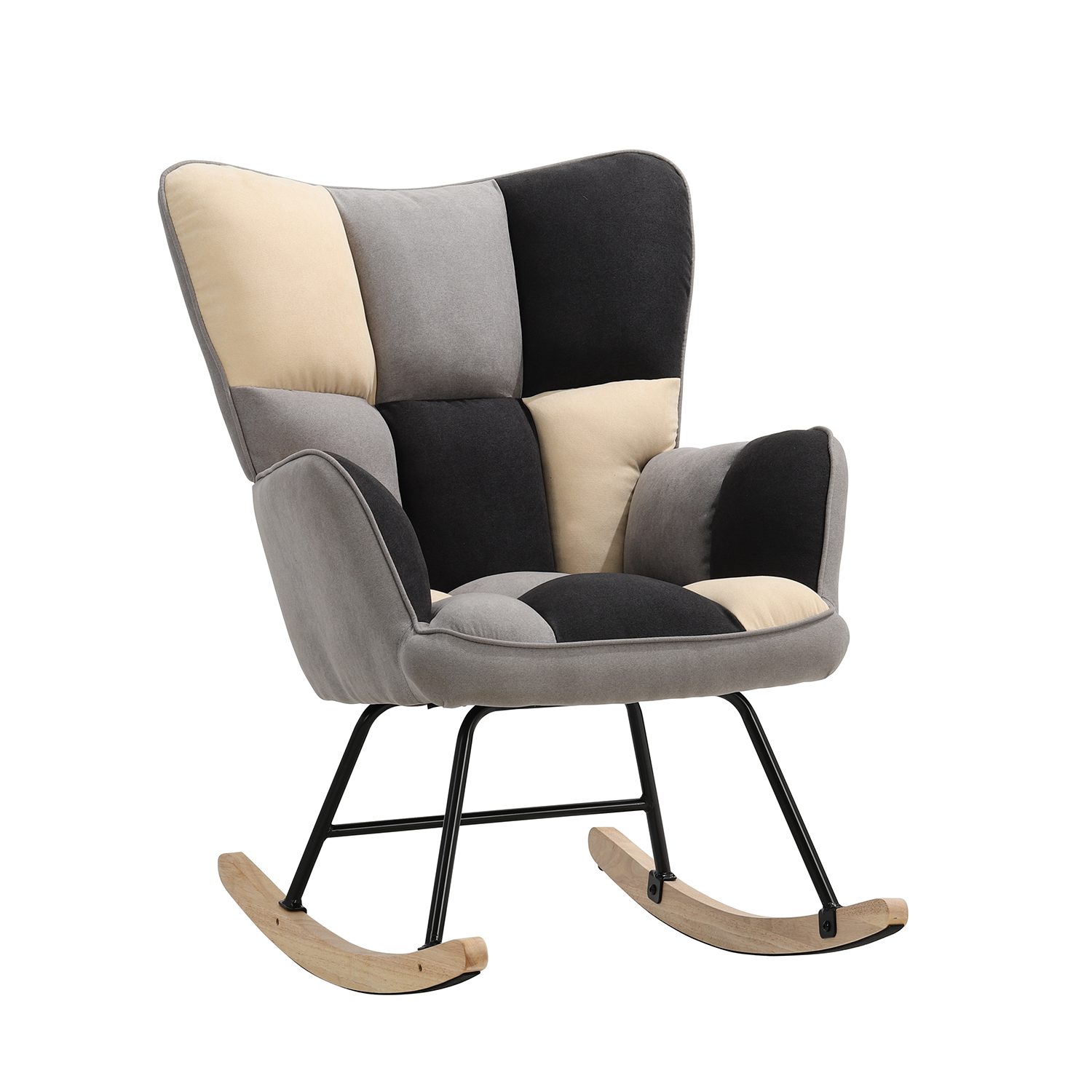 DARDVORLAG Schaukelstuhl mit stabilem Metallgestell und einem hochwertigen günstig online kaufen