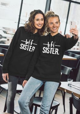 Couples Shop Kapuzenpullover BFF Sister Damen Hoodie Pullover mit modischem Print, lustiger Spruch