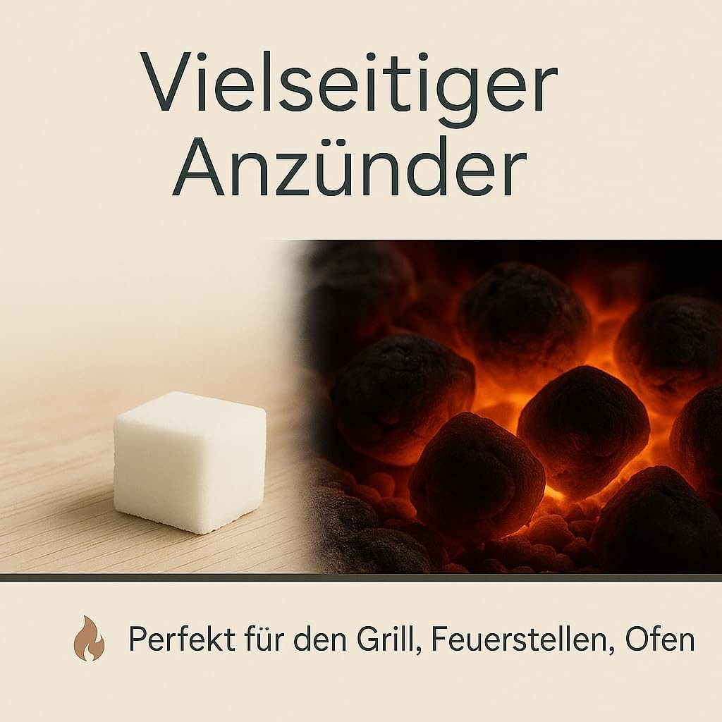 Blumixx Grillanzünder Anzündwürfel, Kaminanzünder und Kohleanzünder, (576-St), Perfektes Grill Zubehör für Kamin & Grill