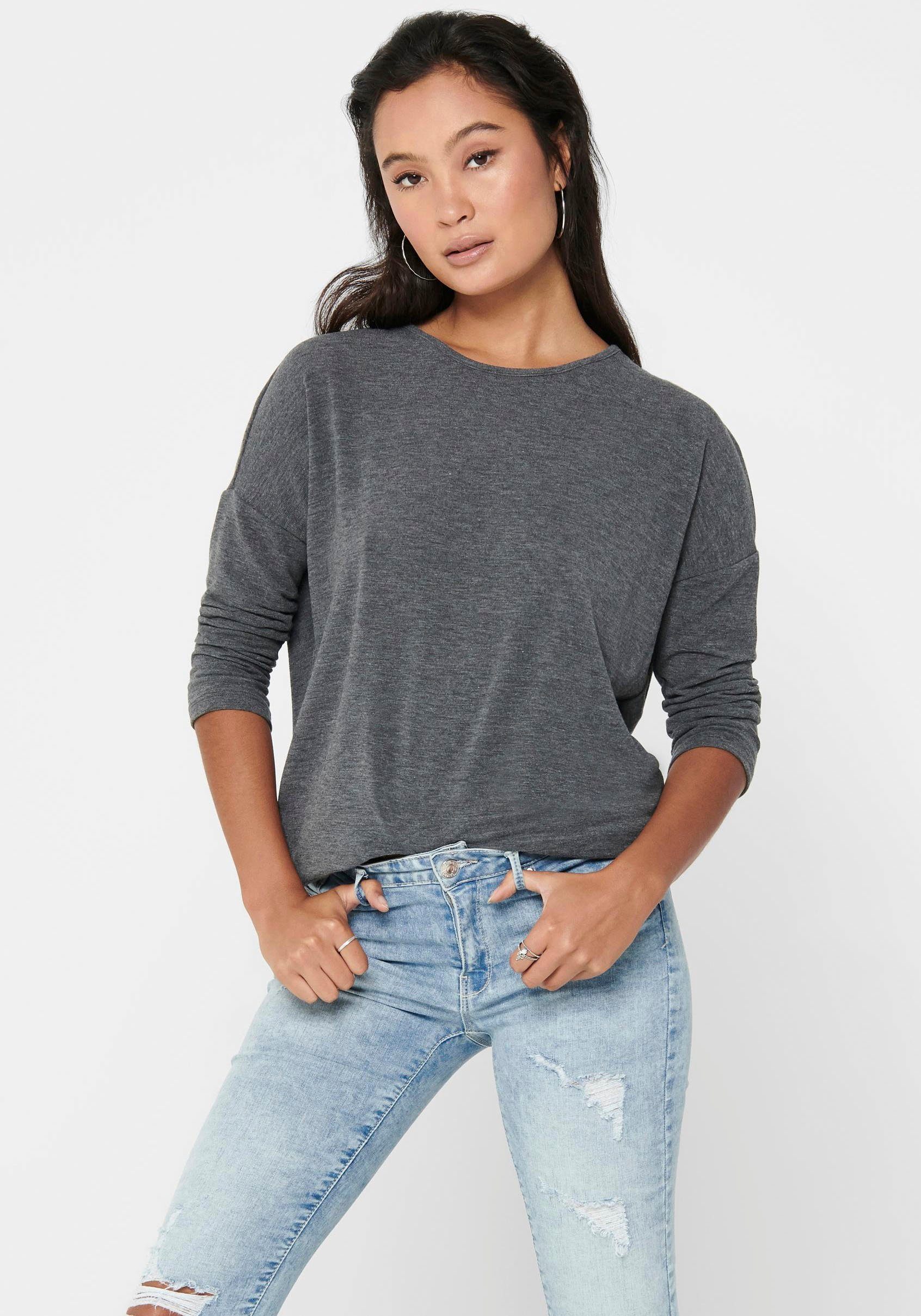 ONLY 3/4-Arm-Shirt ONLGLAMOUR in lässiger Oversize-Form